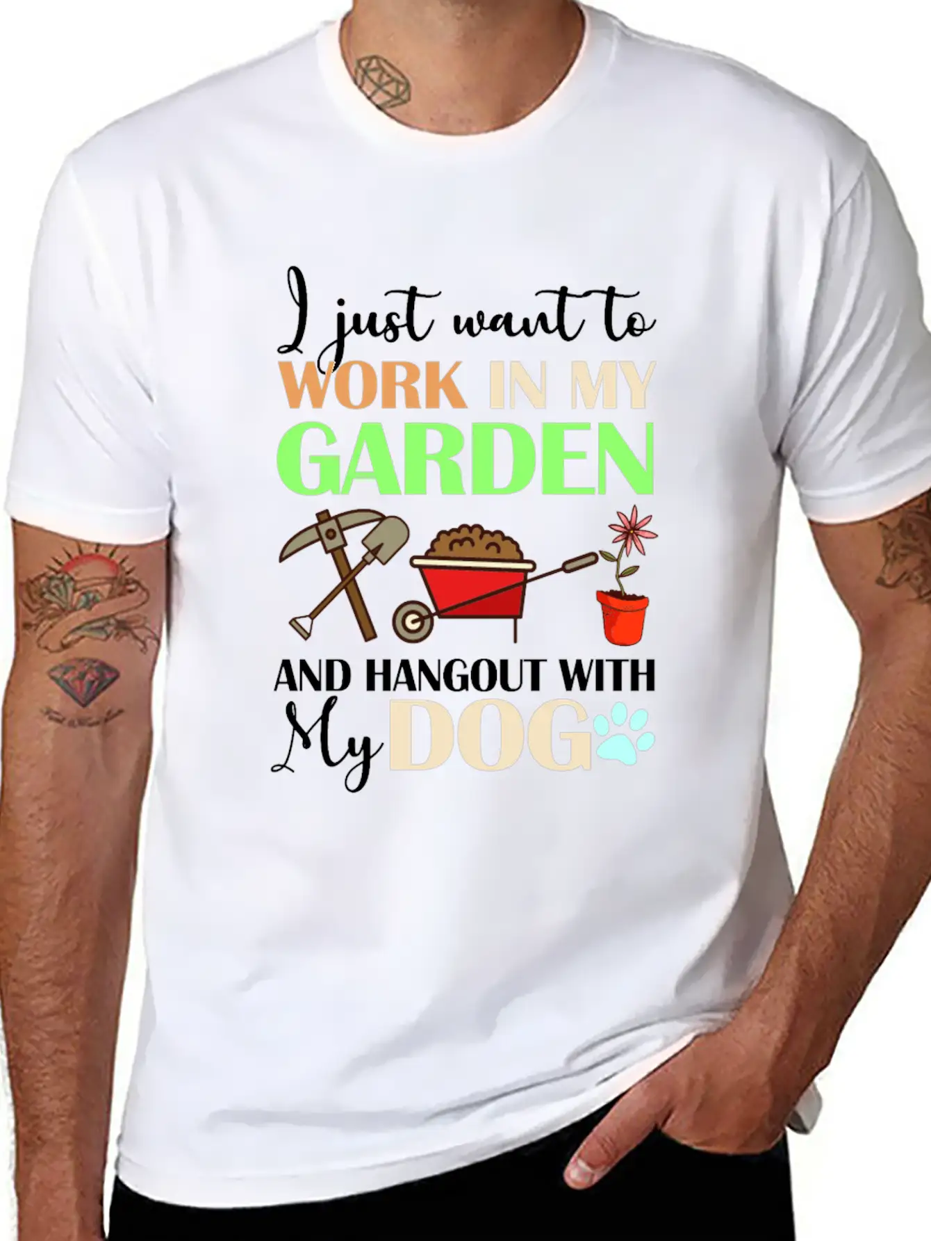 I Just Want To Work In My Garden Classic Cotton Tee – Unisex Comfort For Any Season