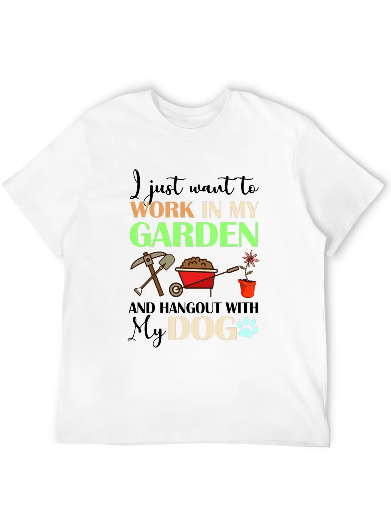 I Just Want To Work In My Garden Classic Cotton Tee – Unisex Comfort For Any Season