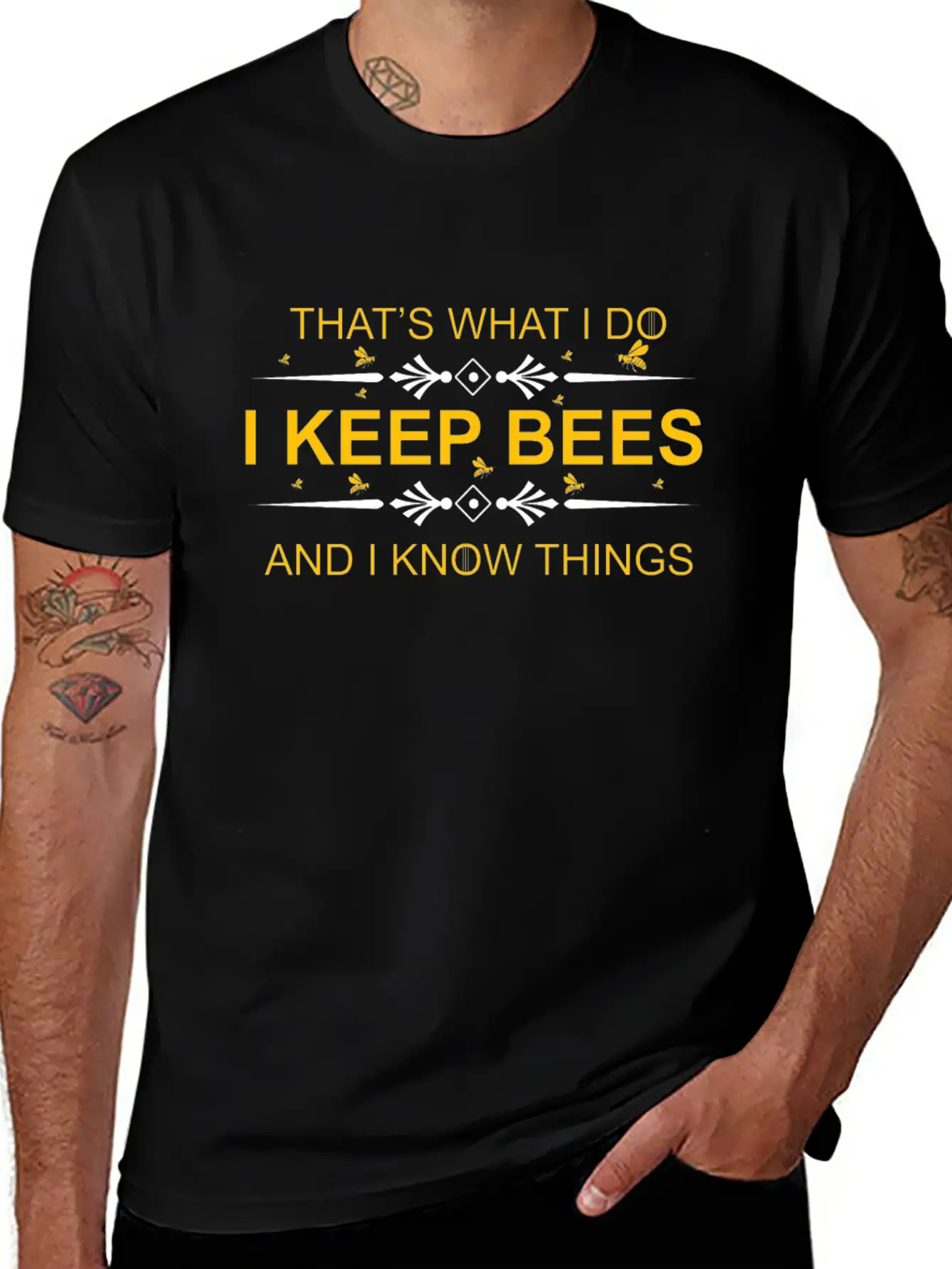 I Keep Bees Beekeeping Beekeeper Honey Bee Honeyco Unisex Casual T-Shirt – Clean Design For Daily Comfort