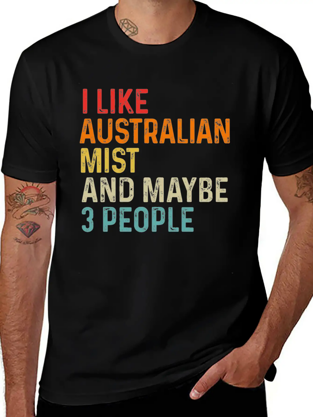 I Like Australian Mist And Maybe 3 People Retro Unisex Casual T-Shirt – Clean Design For Daily Comfort