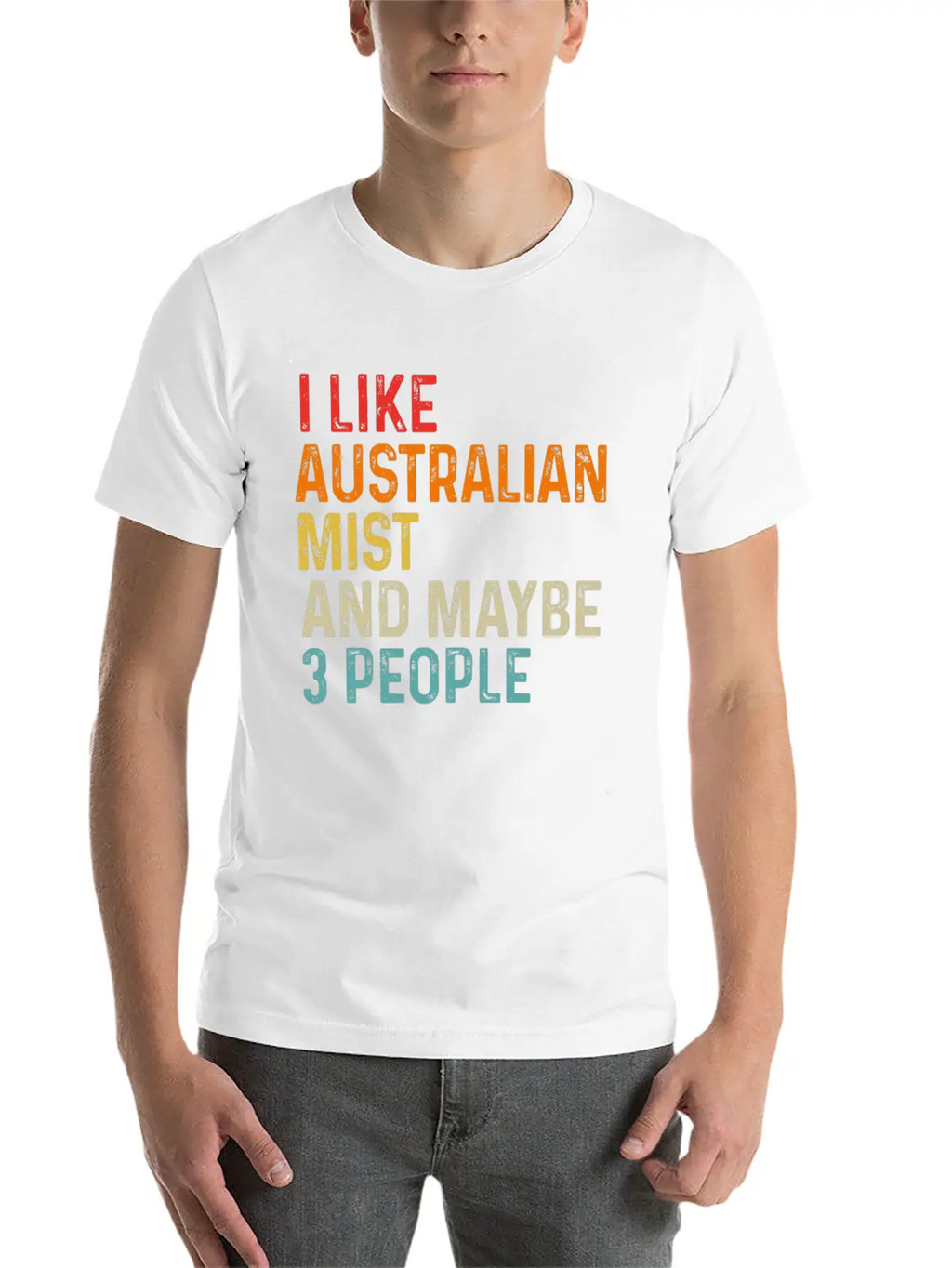 I Like Australian Mist And Maybe 3 People Retro Unisex Casual T-Shirt – Clean Design For Daily Comfort