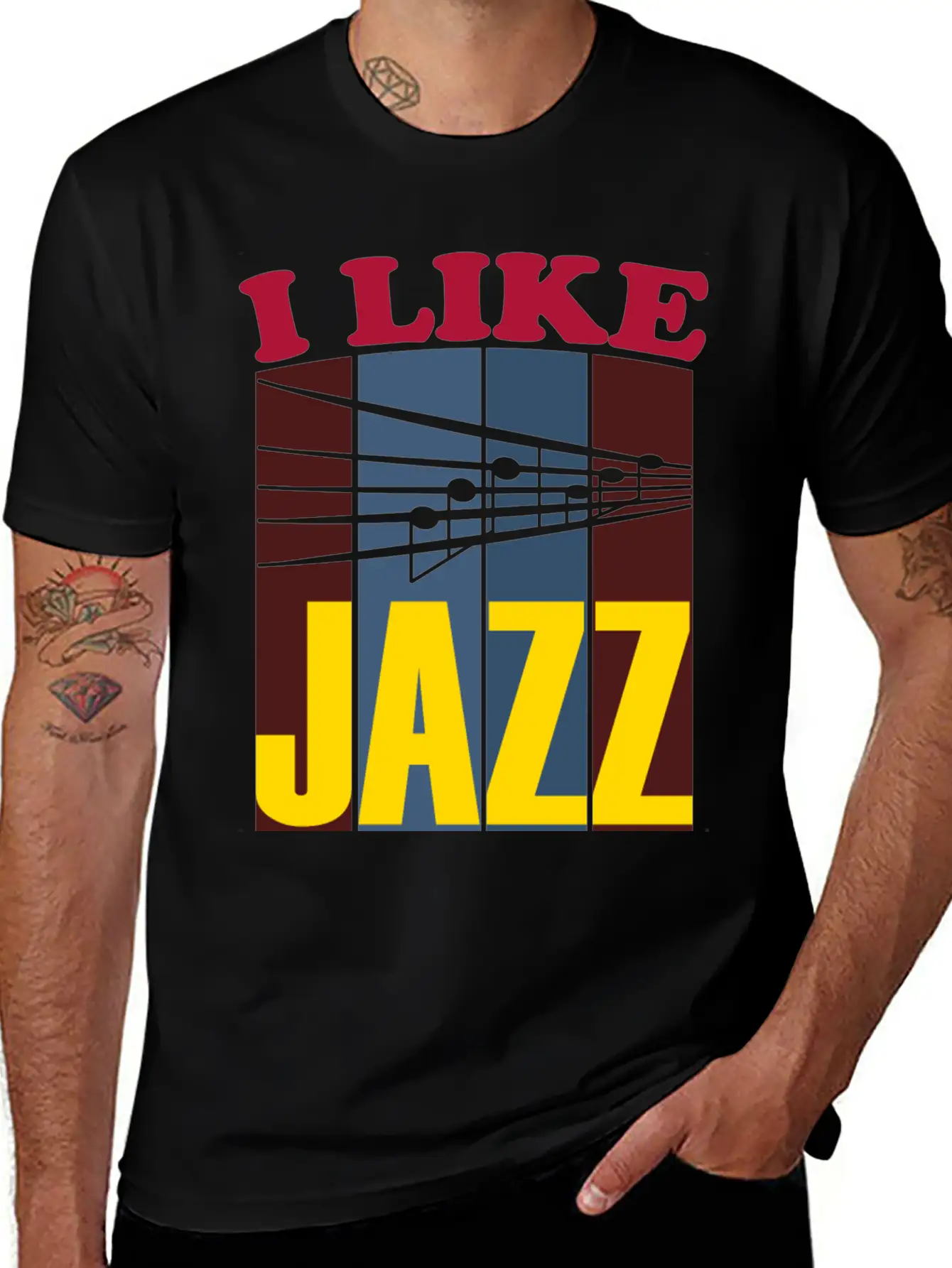 I Like Jazz White Relaxed Everyday Tee – Lightweight And Durable Cotton