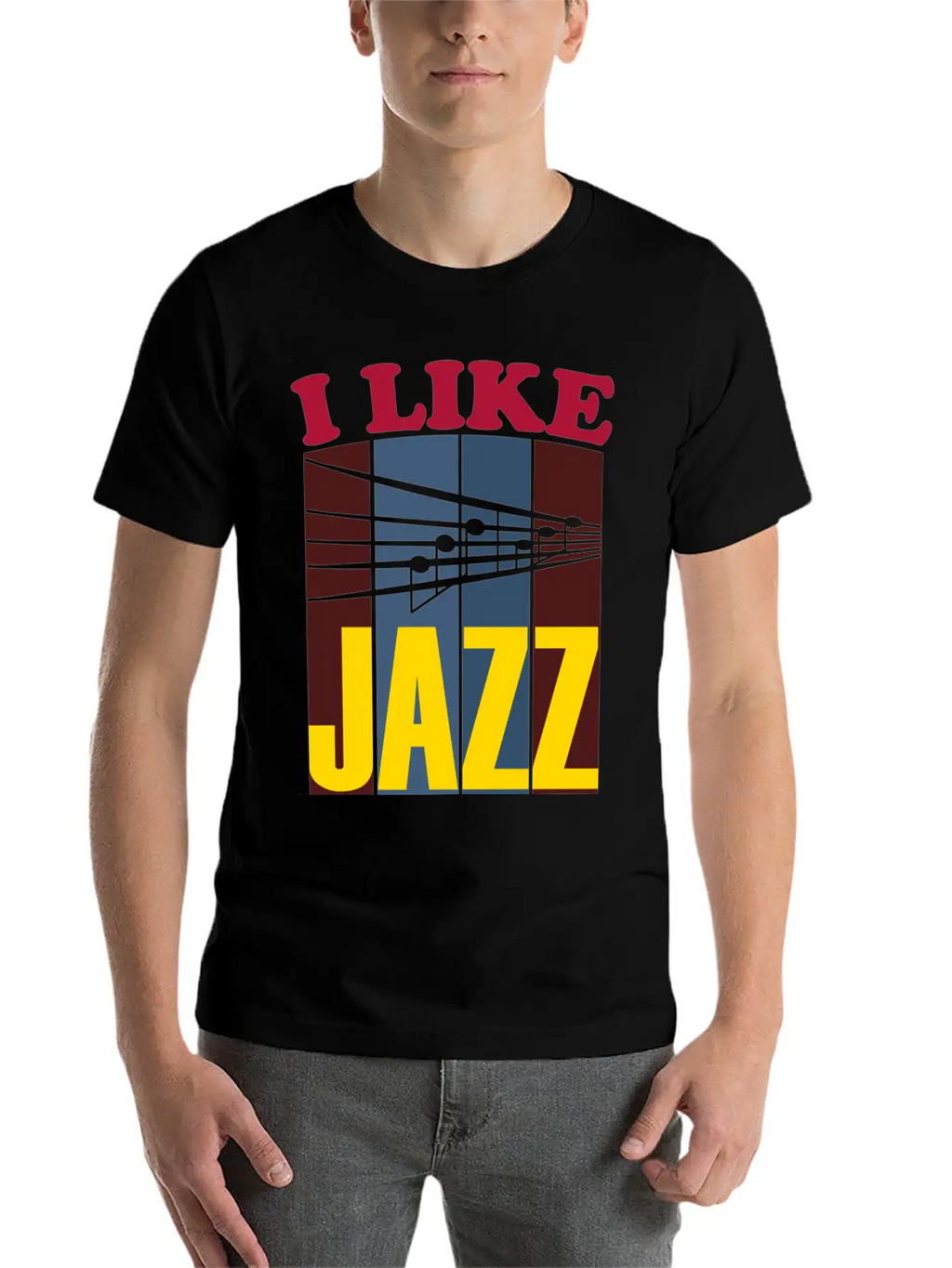 I Like Jazz White Relaxed Everyday Tee – Lightweight And Durable Cotton