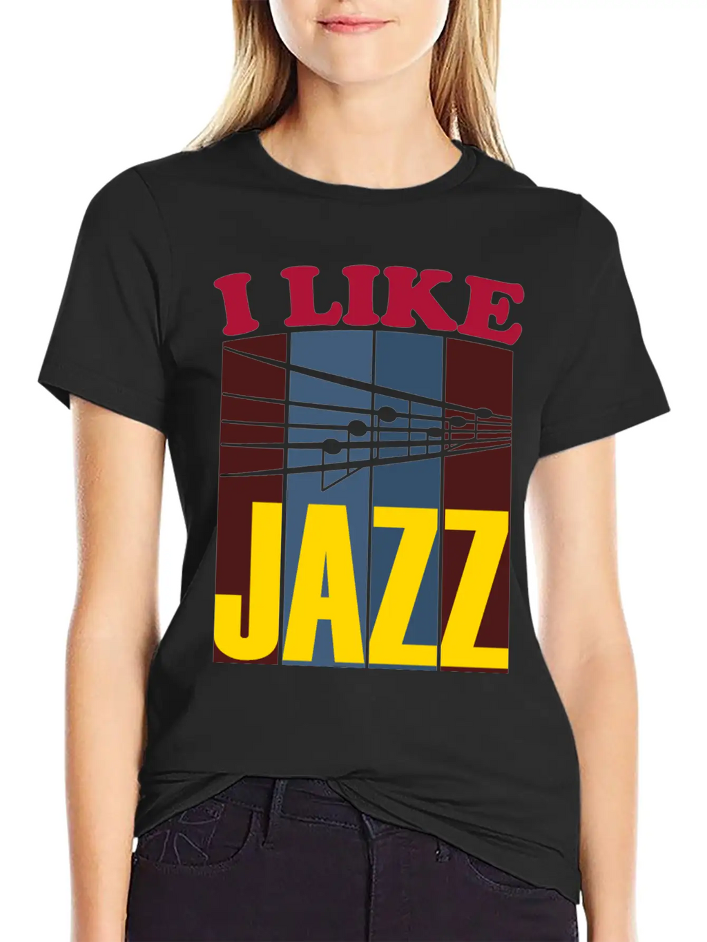 I Like Jazz White Relaxed Everyday Tee – Lightweight And Durable Cotton