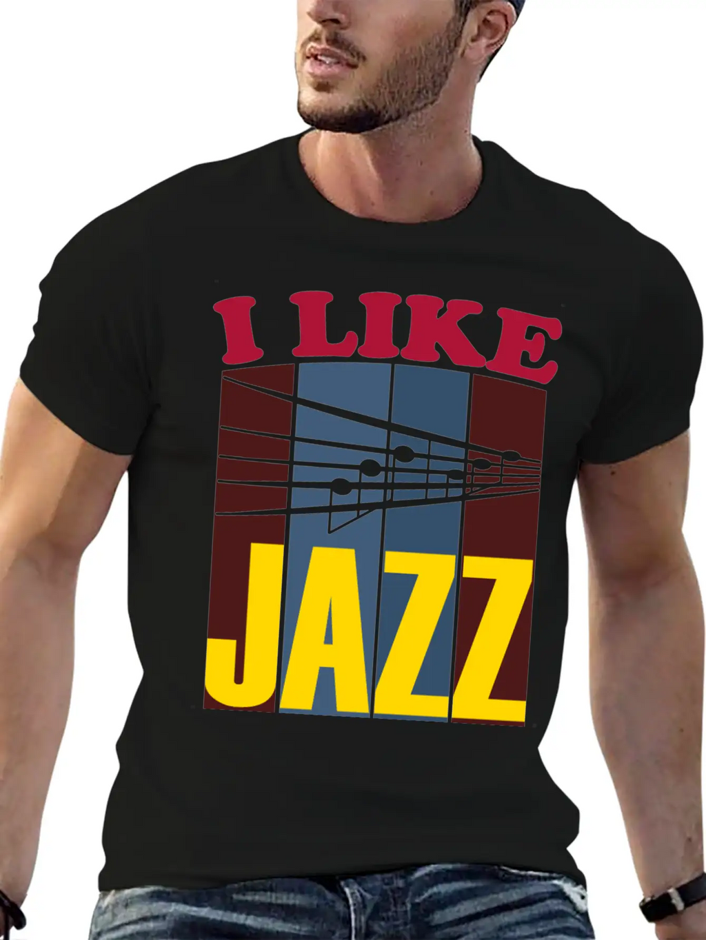 I Like Jazz White Relaxed Everyday Tee – Lightweight And Durable Cotton
