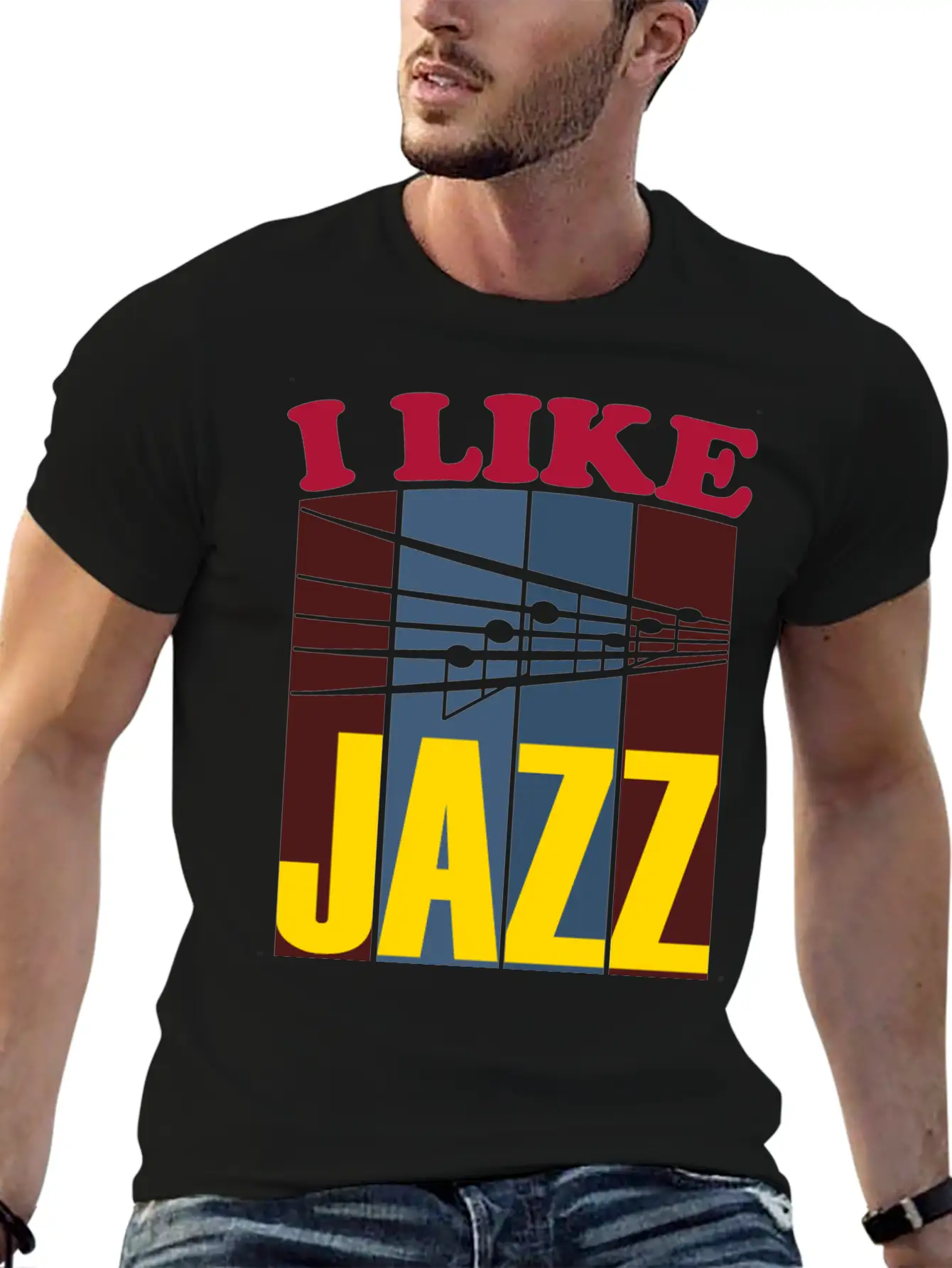 I Like Jazz White Relaxed Everyday Tee – Lightweight And Durable Cotton