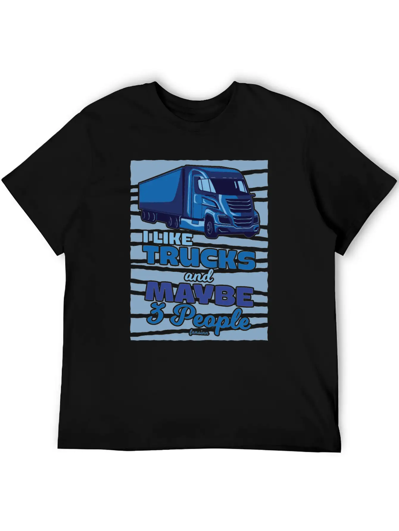 I Like Trucks And Maybe Three People Classic Cotton Tee – Unisex Comfort For Any Season