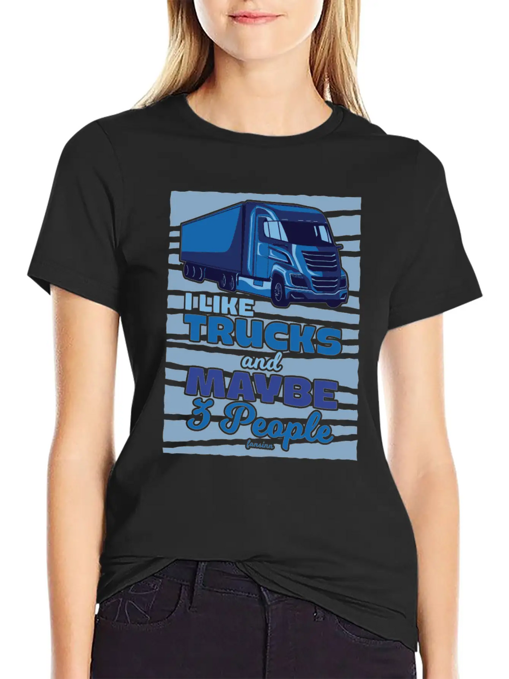I Like Trucks And Maybe Three People Classic Cotton Tee – Unisex Comfort For Any Season