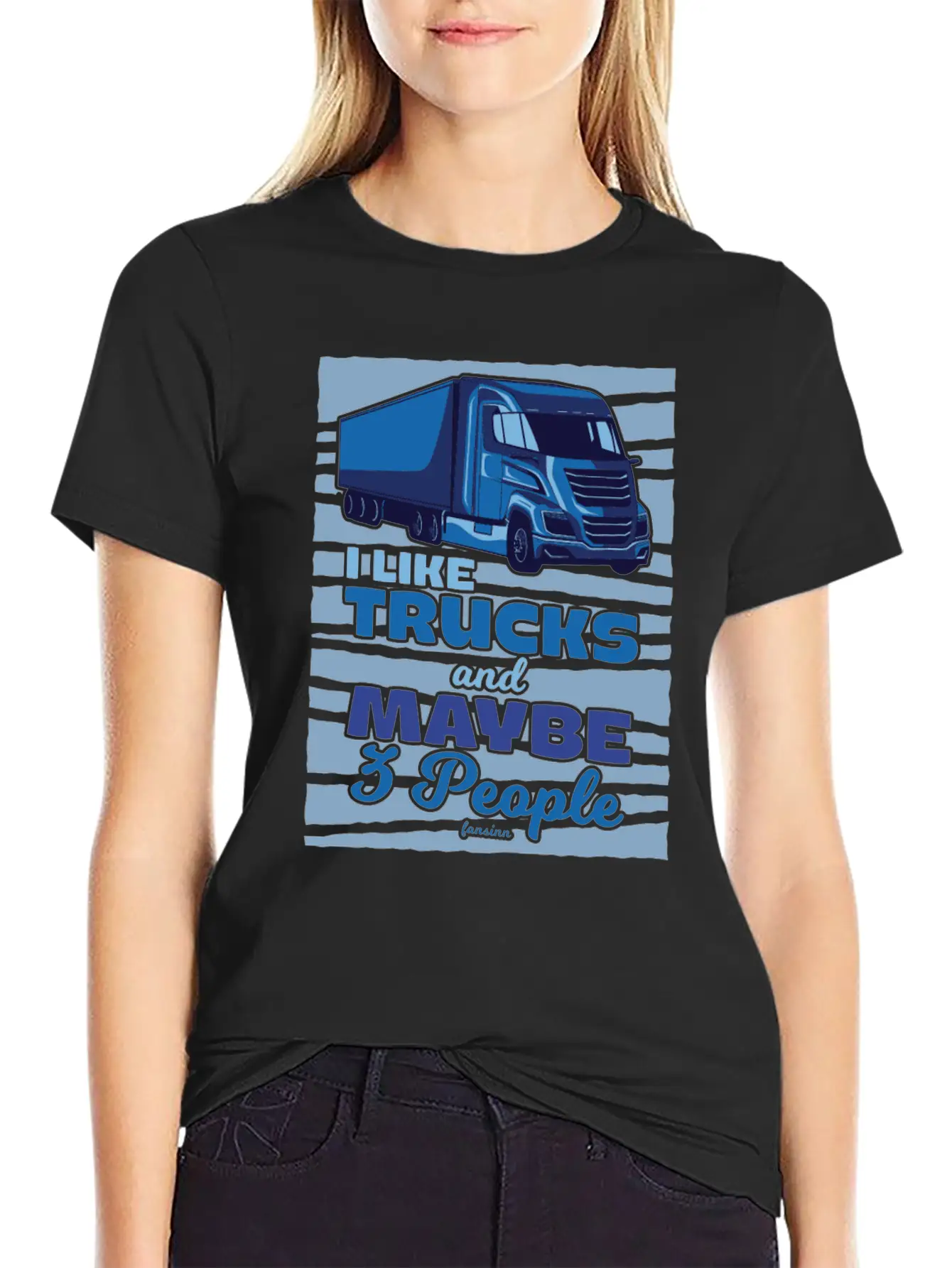 I Like Trucks And Maybe Three People Classic Cotton Tee – Unisex Comfort For Any Season
