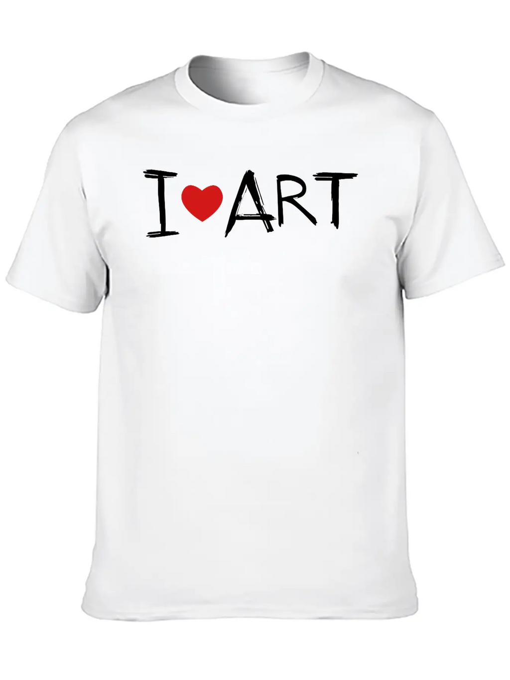I Love Art Unisex Casual T-Shirt – Clean Design For Daily Comfort
