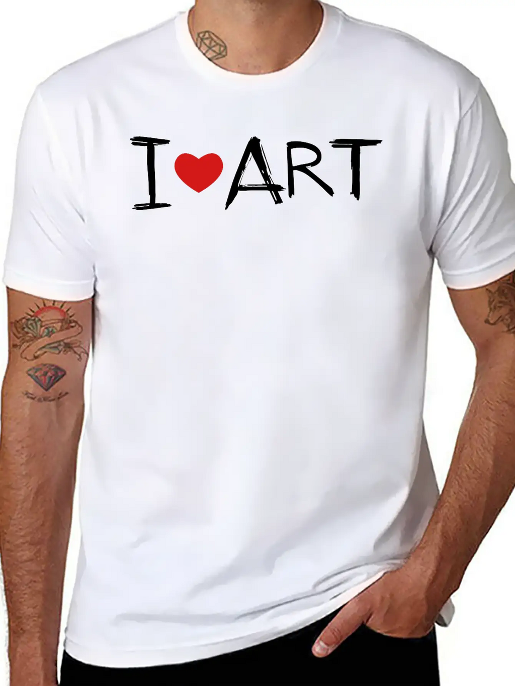 I Love Art Unisex Casual T-Shirt – Clean Design For Daily Comfort