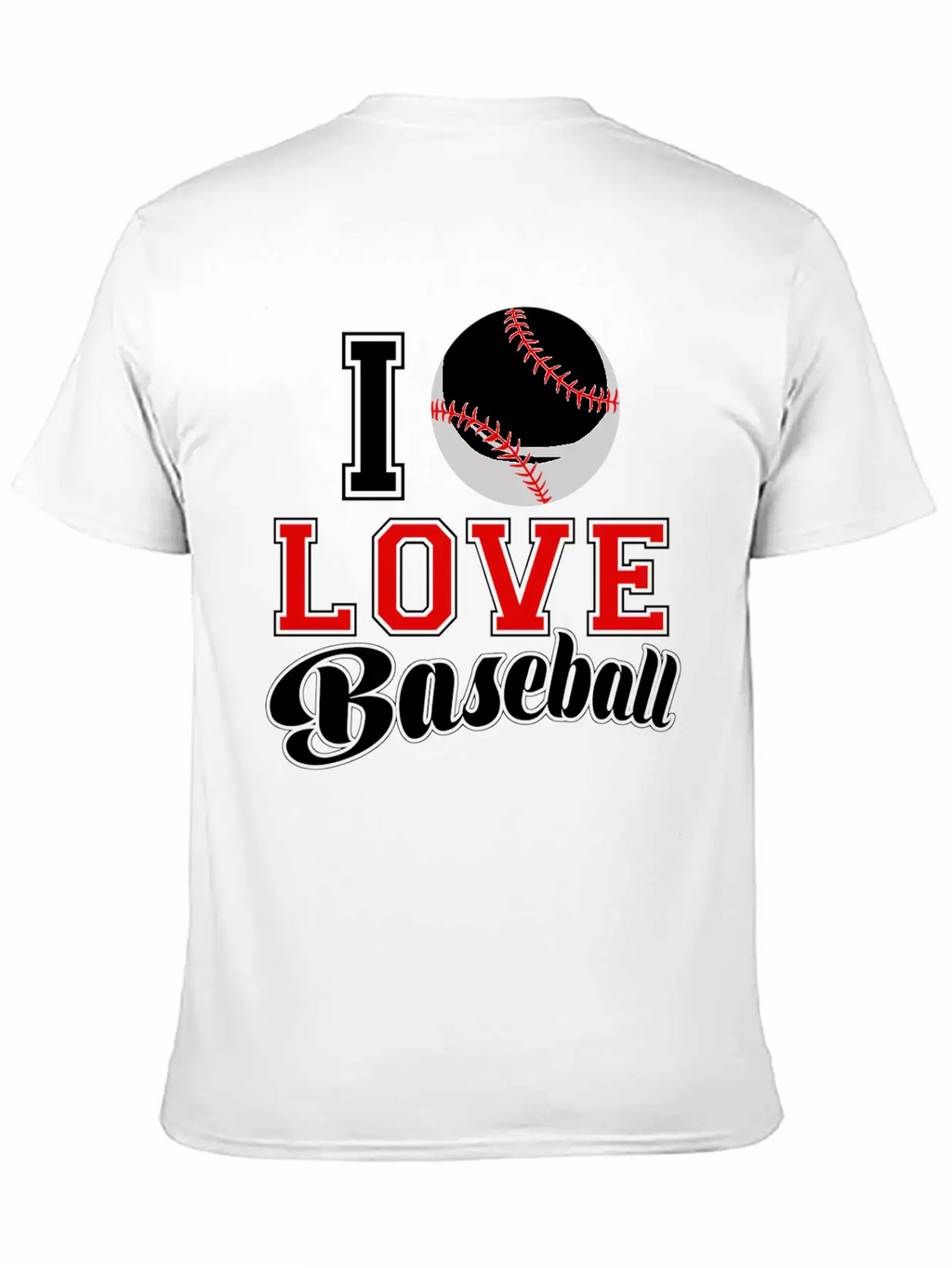 I Love Baseball Sports Game Day League Home Run Essential Cotton Tee For Daily Outfits – Unisex Style
