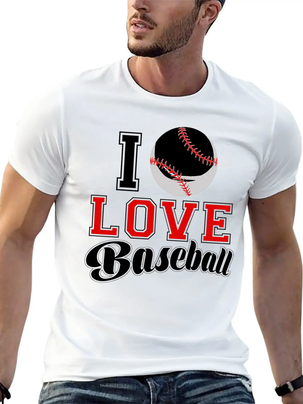 I Love Baseball Sports Game Day League Home Run Essential Cotton Tee For Daily Outfits – Unisex Style