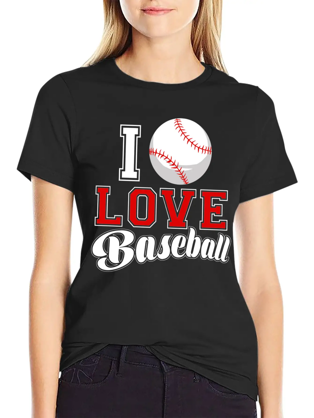 I Love Baseball Sports Game Day League Home Run Essential Cotton Tee For Daily Outfits – Unisex Style