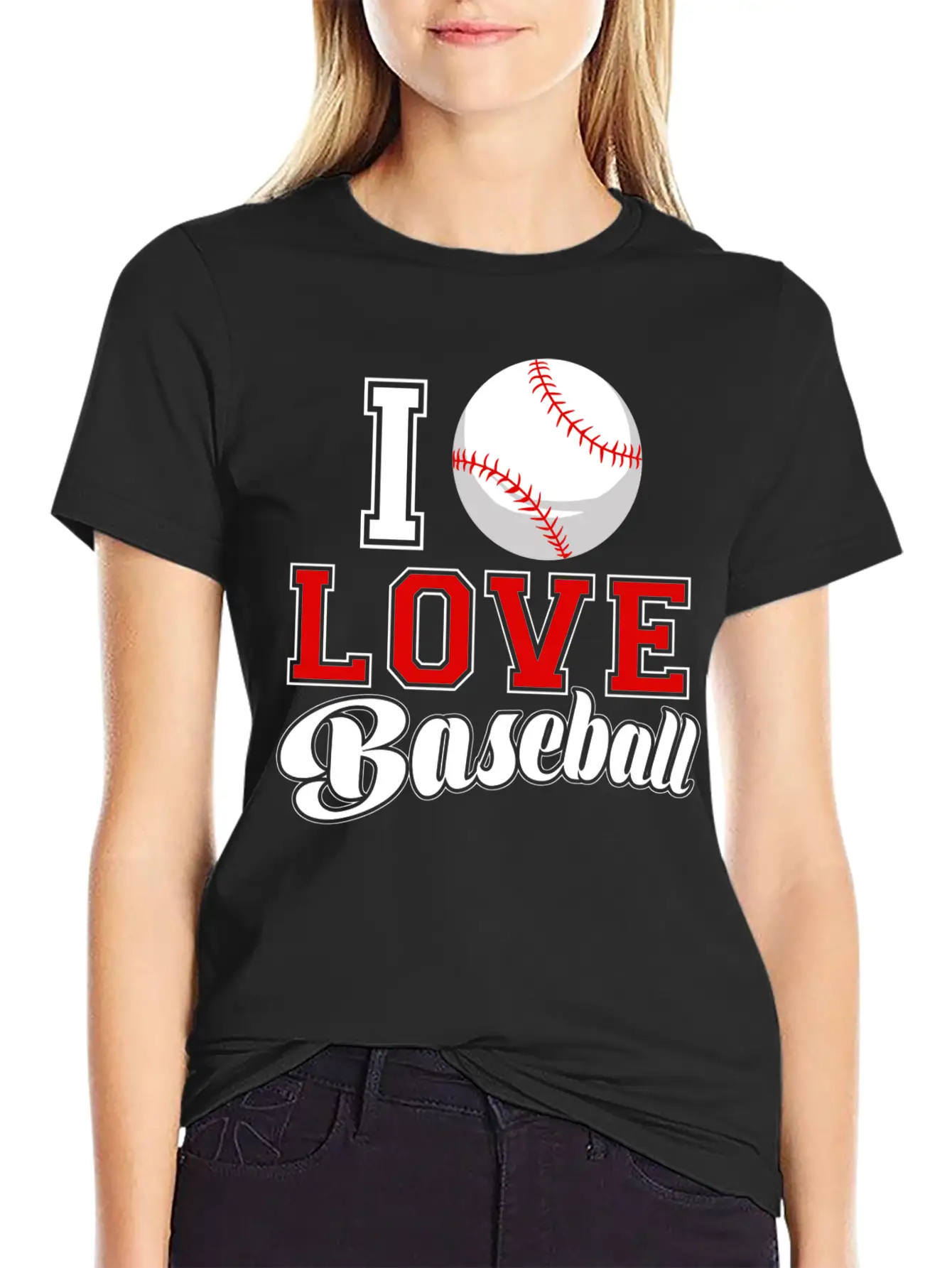 I Love Baseball Sports Game Day League Home Run Essential Cotton Tee For Daily Outfits – Unisex Style