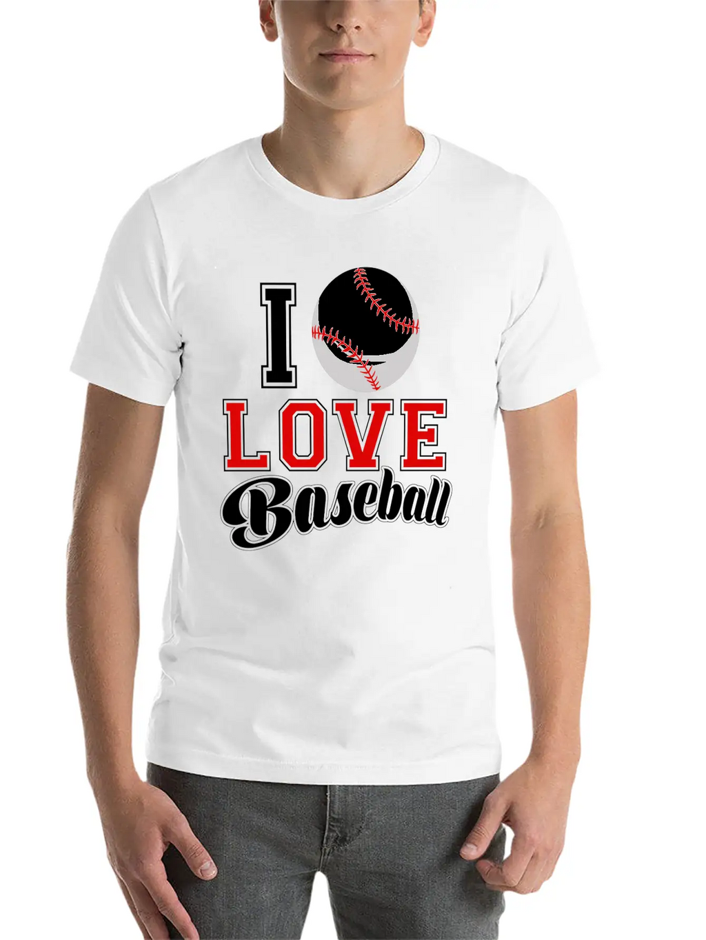 I Love Baseball Sports Game Day League Home Run Essential Cotton Tee For Daily Outfits – Unisex Style