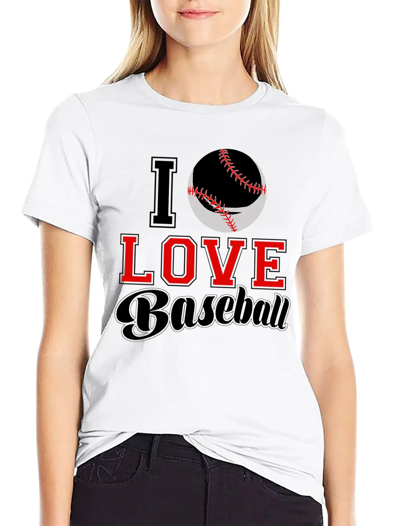 I Love Baseball Sports Game Day League Home Run Essential Cotton Tee For Daily Outfits – Unisex Style