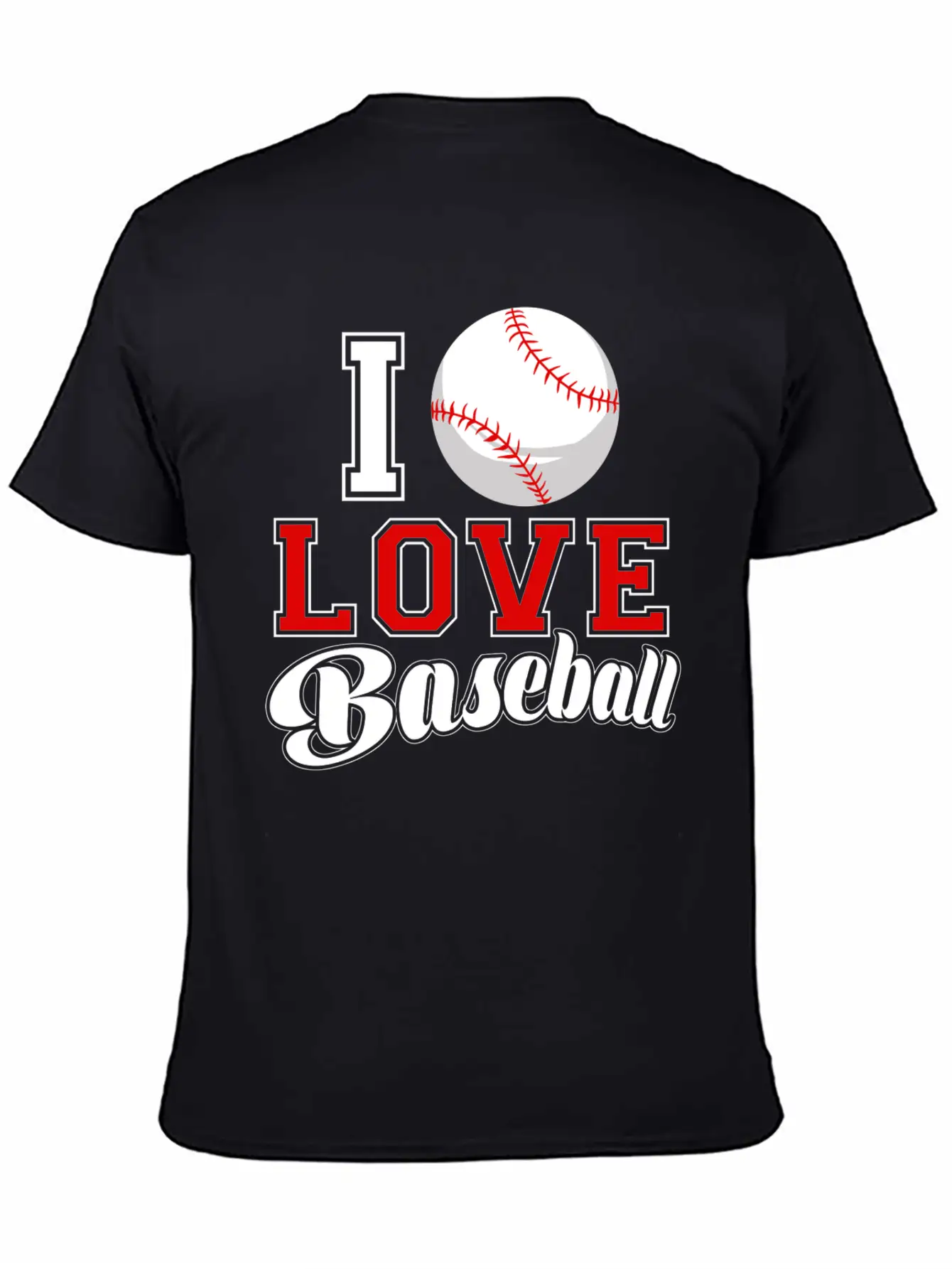 I Love Baseball Sports Game Day League Home Run Essential Cotton Tee For Daily Outfits – Unisex Style