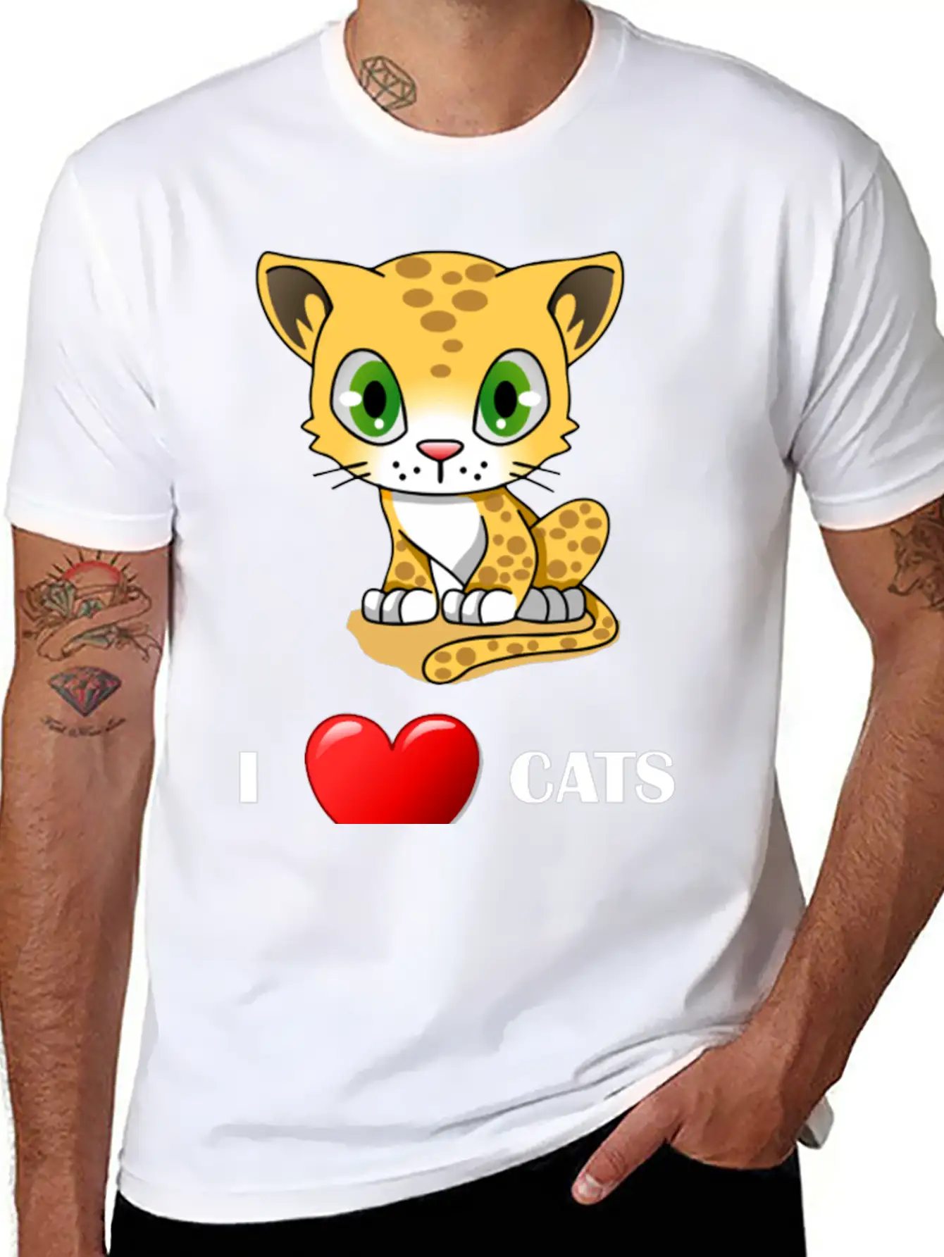 I Love Cats Cat Are Perfect Present Timeless Short Sleeve Tee – Comfy And Minimalist Design