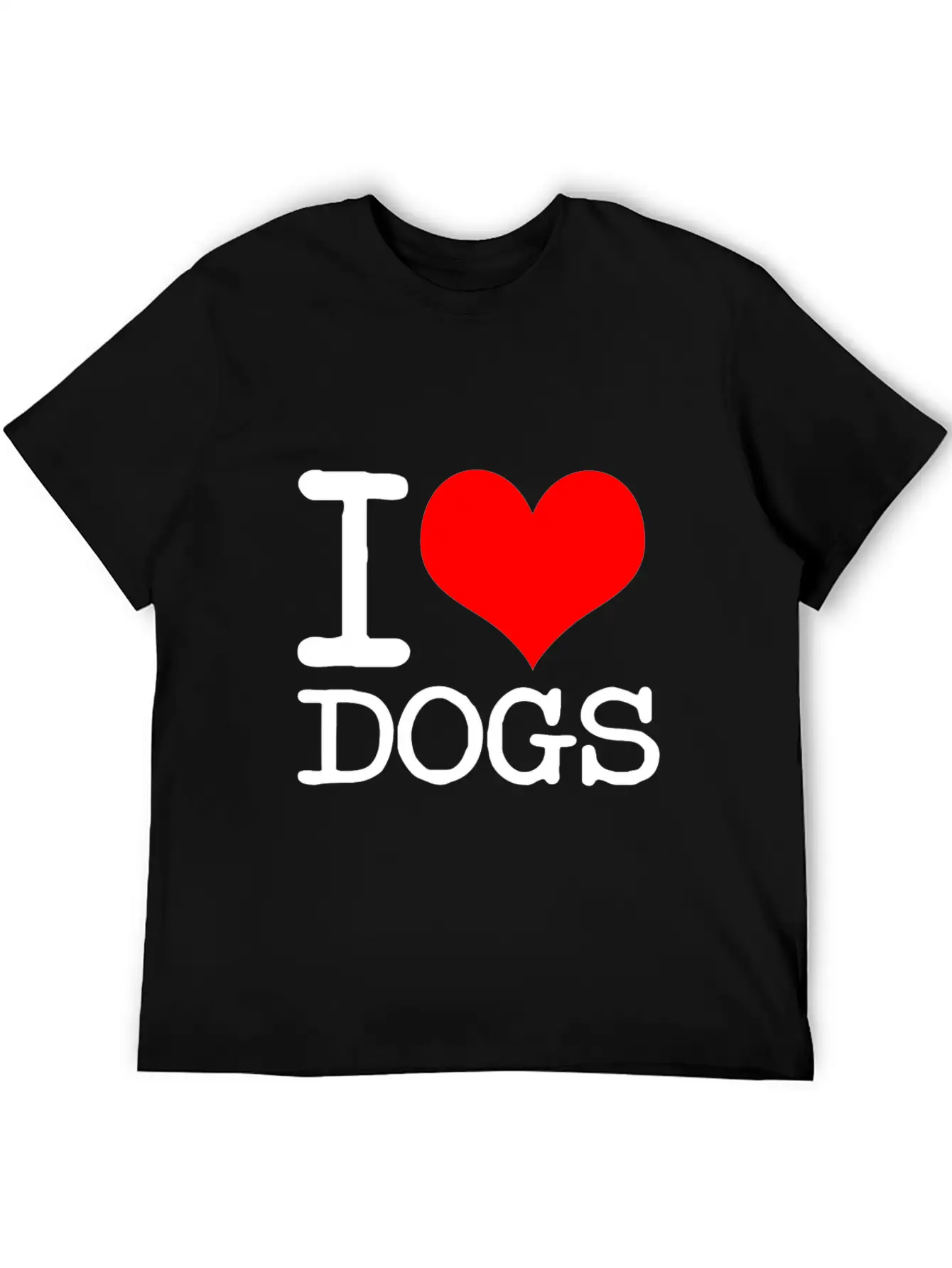 I Love Dogs Stylish Everyday T-Shirt – Unisex Basic Cotton Tee