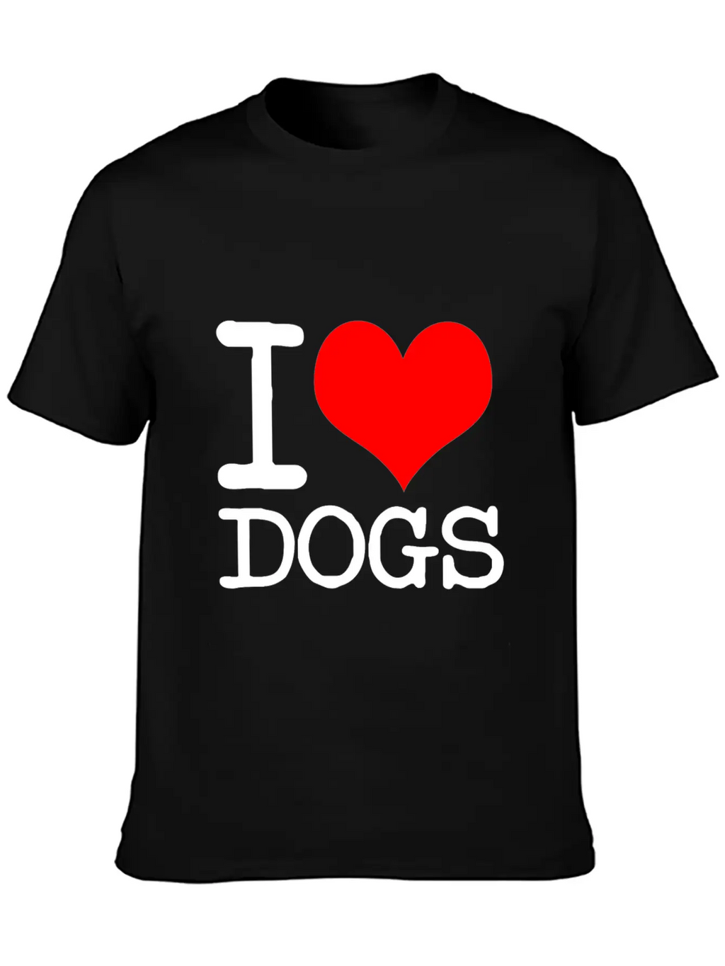 I Love Dogs Stylish Everyday T-Shirt – Unisex Basic Cotton Tee