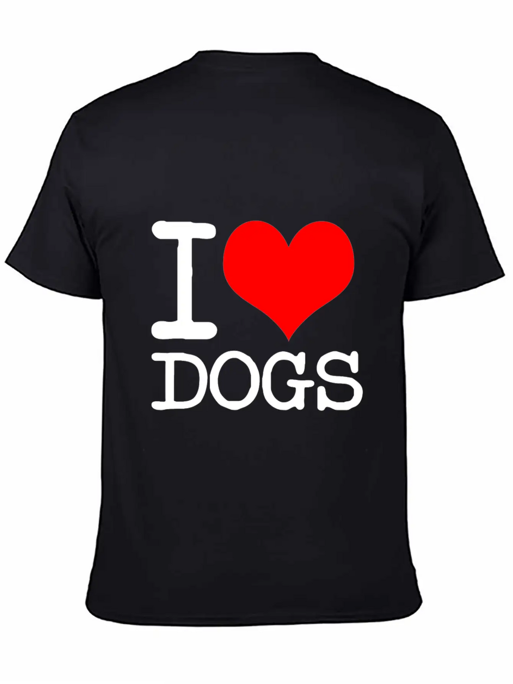 I Love Dogs Stylish Everyday T-Shirt – Unisex Basic Cotton Tee