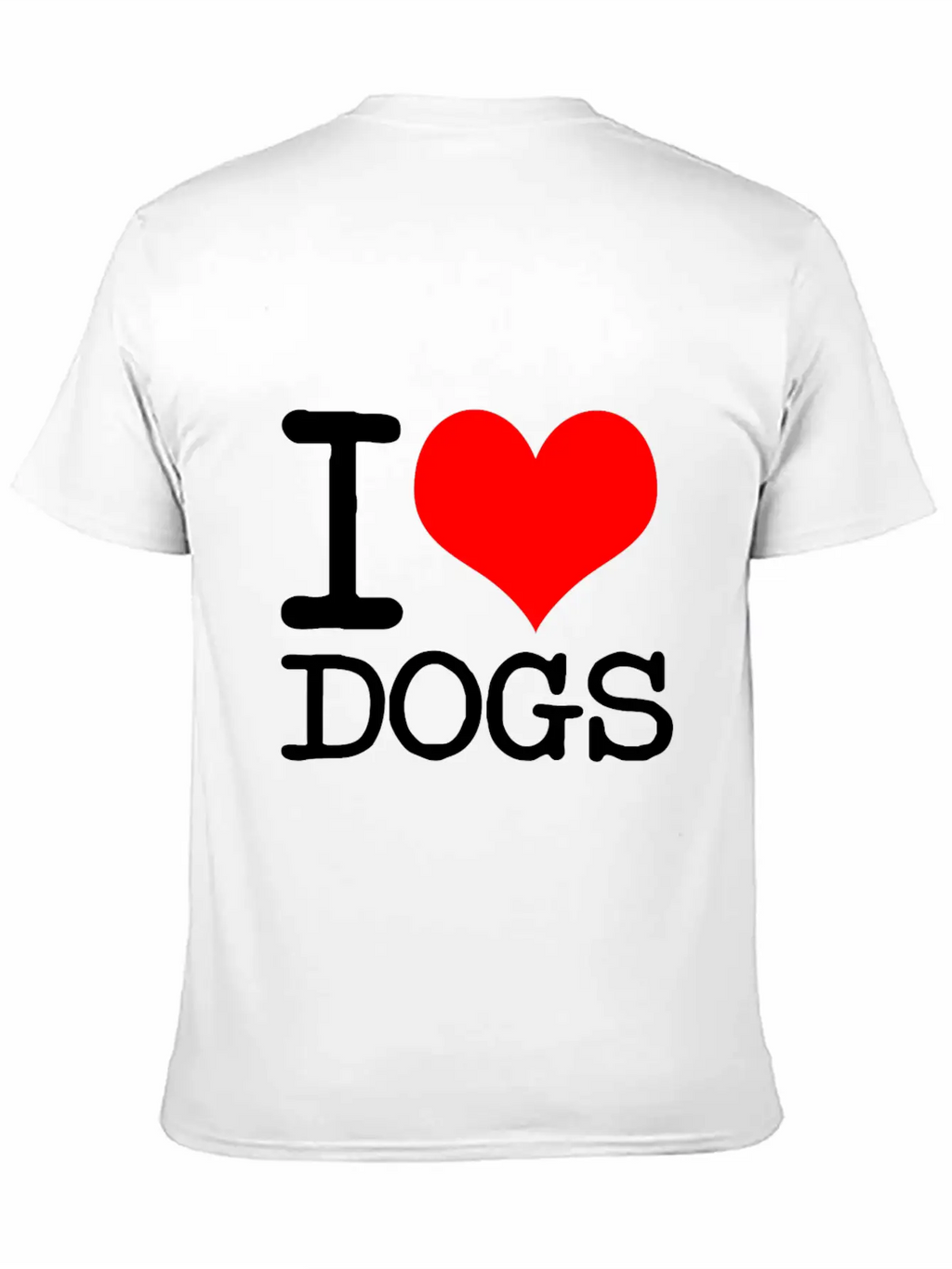 I Love Dogs Stylish Everyday T-Shirt – Unisex Basic Cotton Tee