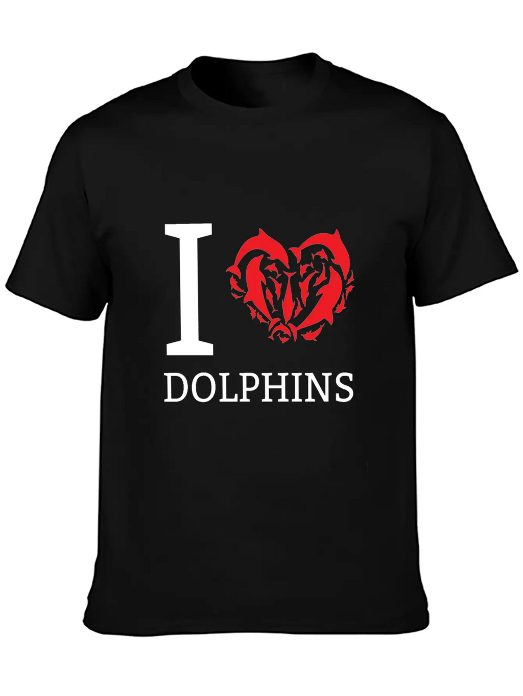 I Love Dolphins Cute Gift Idea For Dolphin Lovers Classic Cotton Tee – Unisex Comfort For Any Season