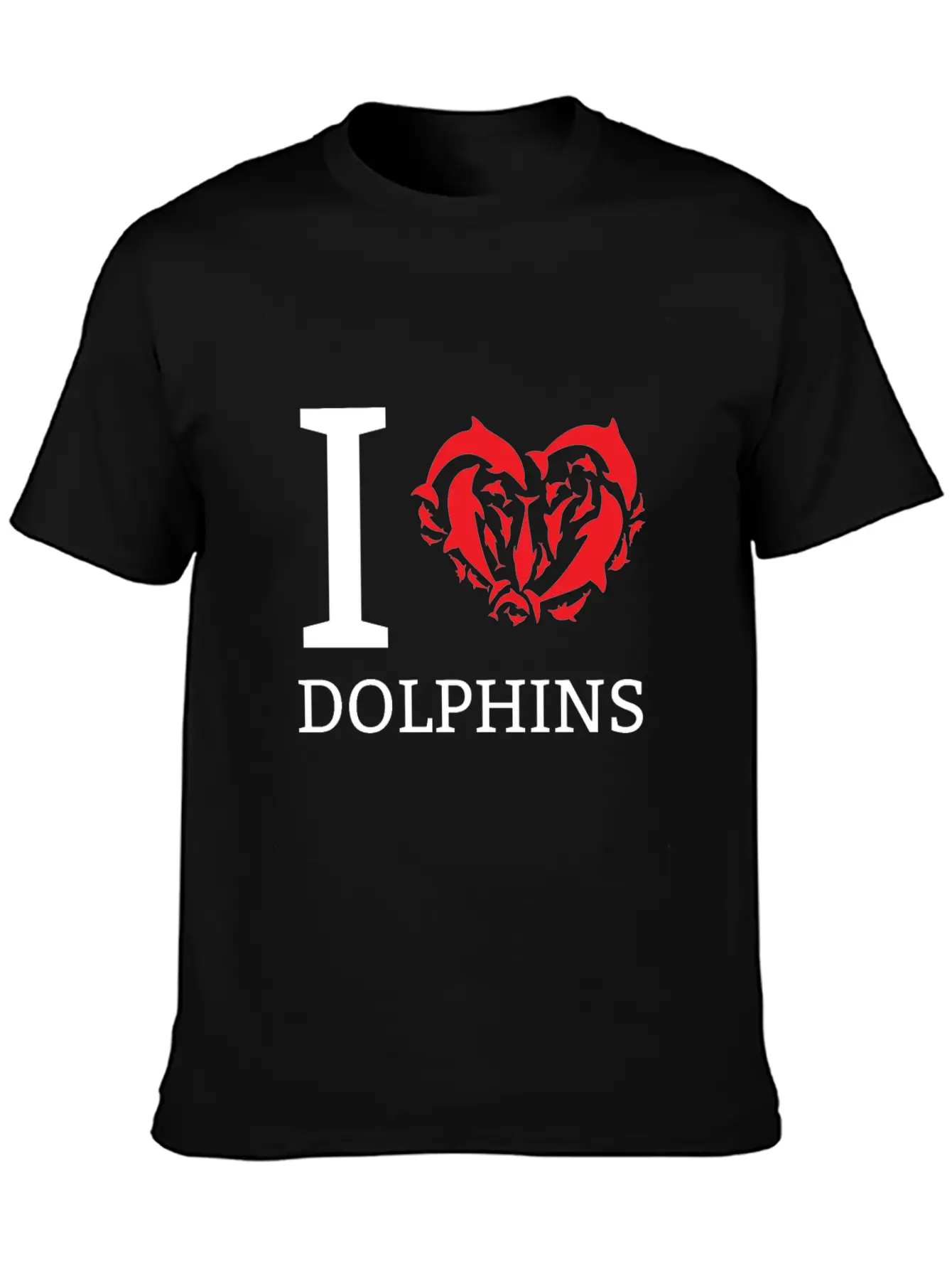 I Love Dolphins Cute Gift Idea For Dolphin Lovers Classic Cotton Tee – Unisex Comfort For Any Season