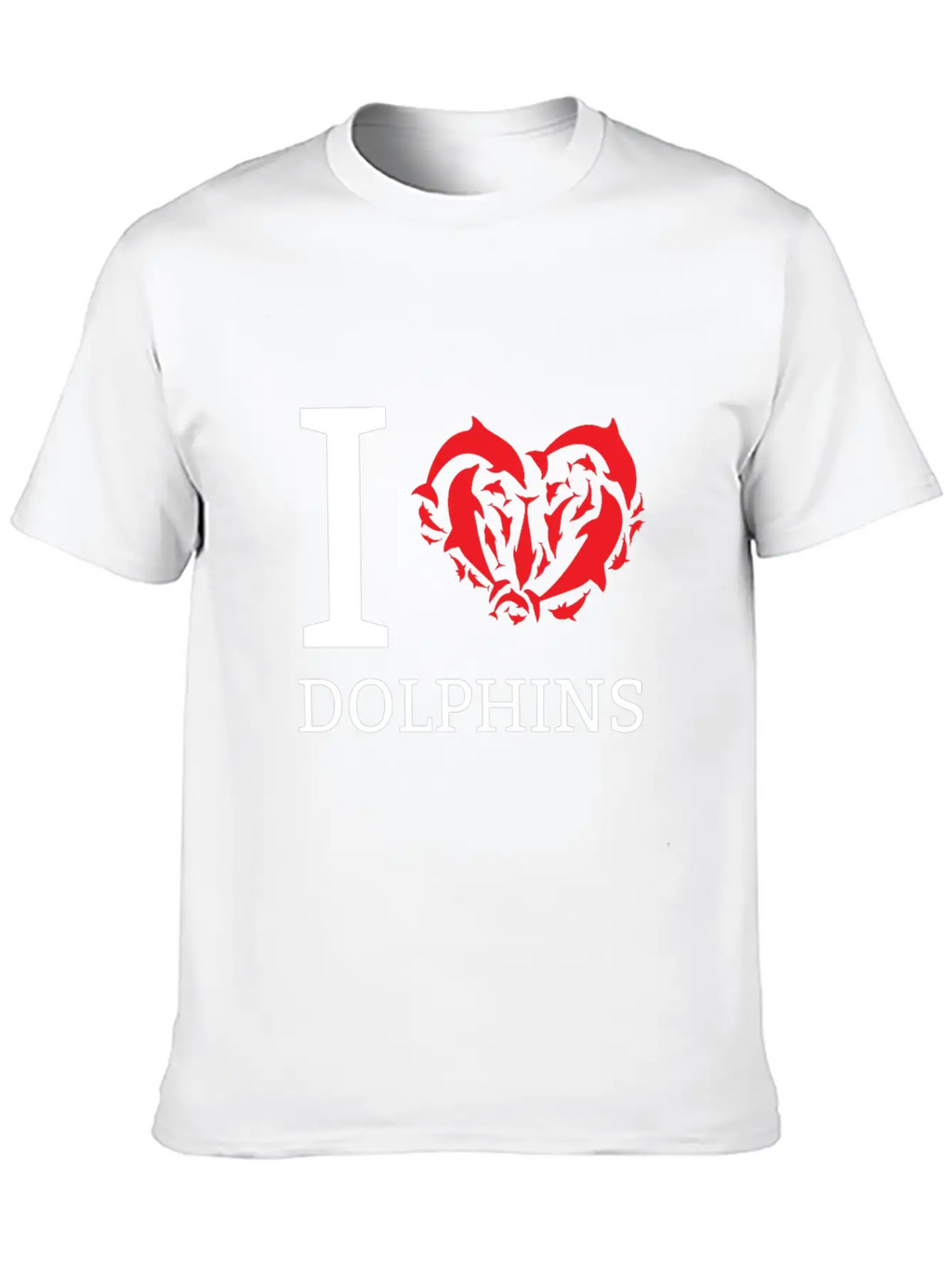 I Love Dolphins Cute Gift Idea For Dolphin Lovers Classic Cotton Tee – Unisex Comfort For Any Season