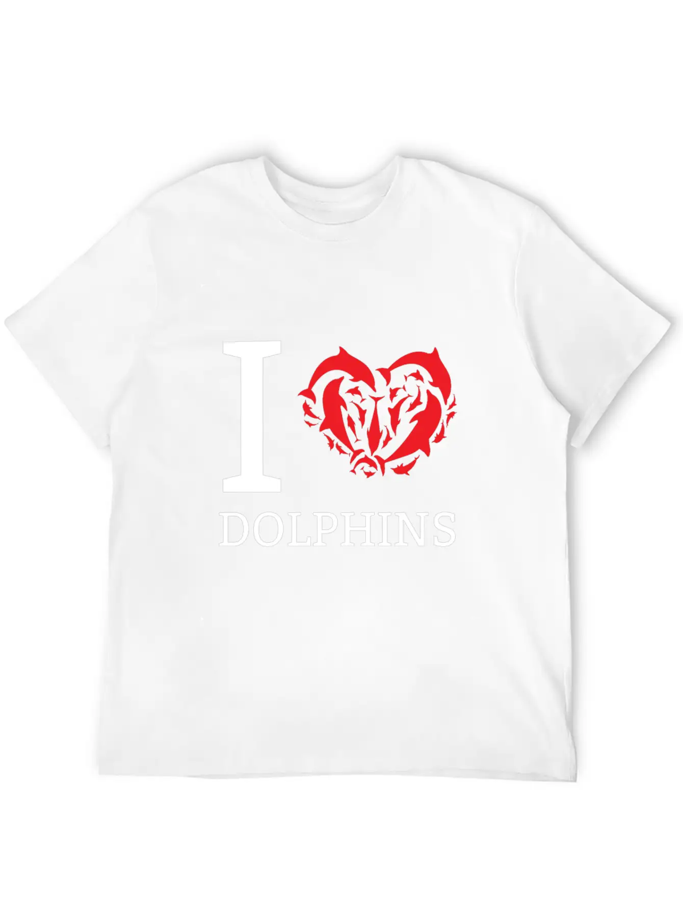 I Love Dolphins Cute Gift Idea For Dolphin Lovers Classic Cotton Tee – Unisex Comfort For Any Season