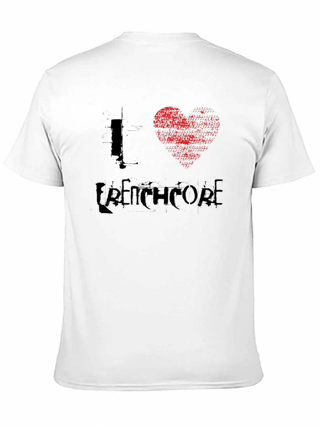 I Love Frenchcore Hardtech Dubstep Raver Festival Breathable Graphic T-Shirt – Perfect For Casual Days