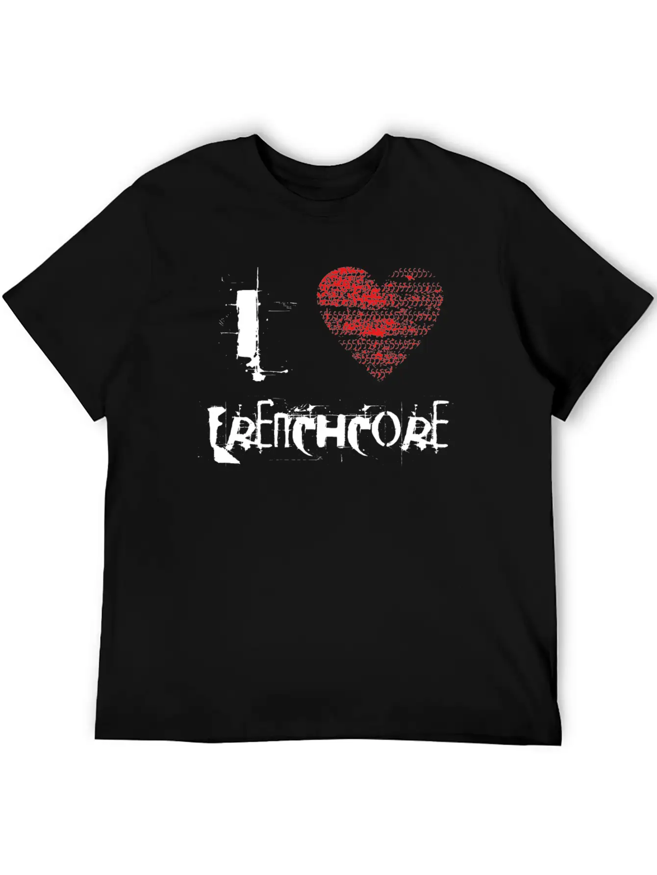 I Love Frenchcore Hardtech Dubstep Raver Festival Breathable Graphic T-Shirt – Perfect For Casual Days