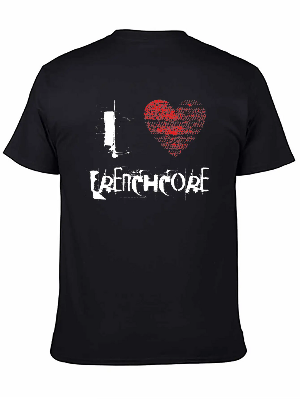 I Love Frenchcore Hardtech Dubstep Raver Festival Breathable Graphic T-Shirt – Perfect For Casual Days