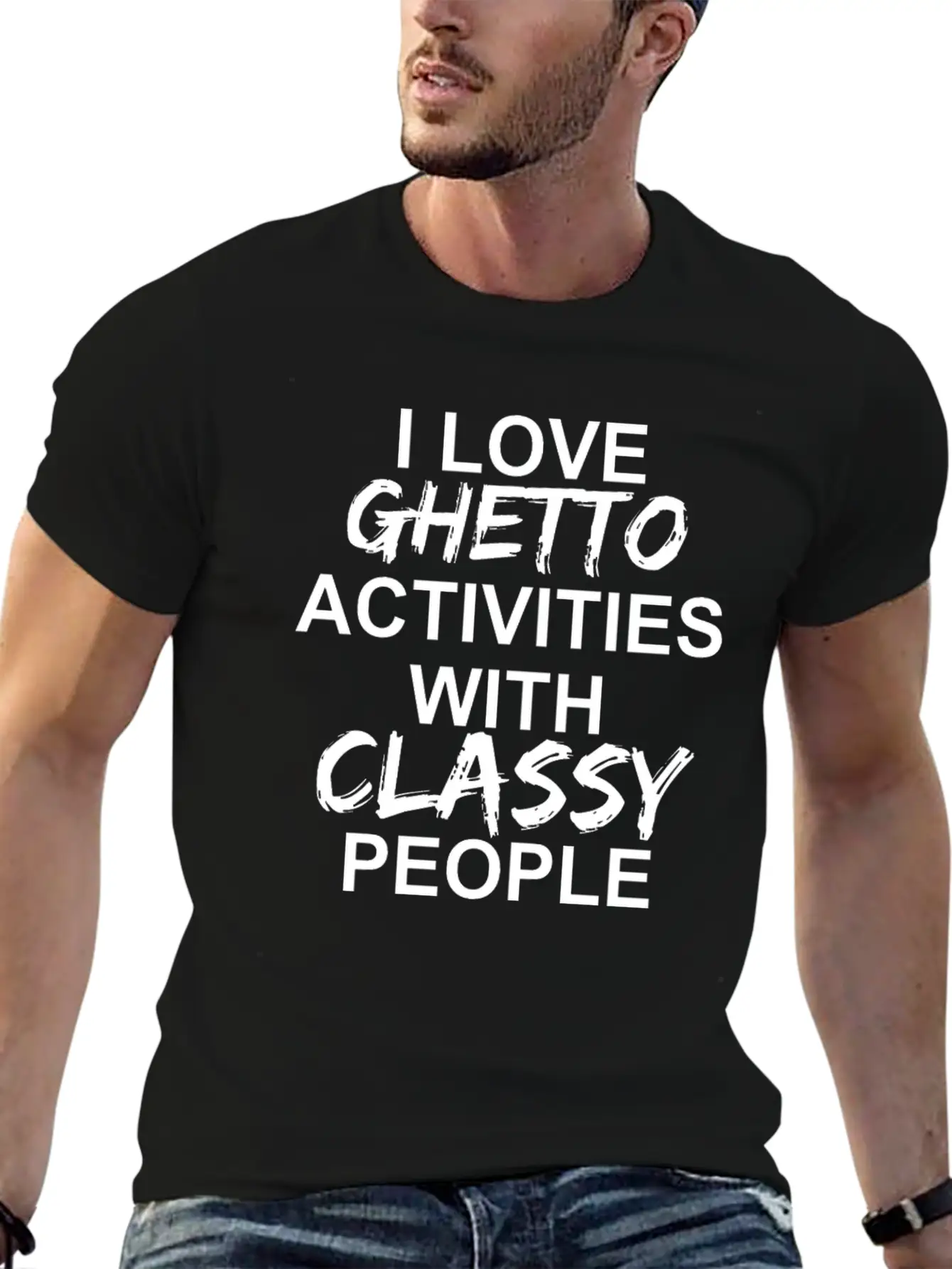 I Love Ghetto Activities W Classy People Apparel Timeless Short Sleeve Tee – Comfy And Minimalist Design