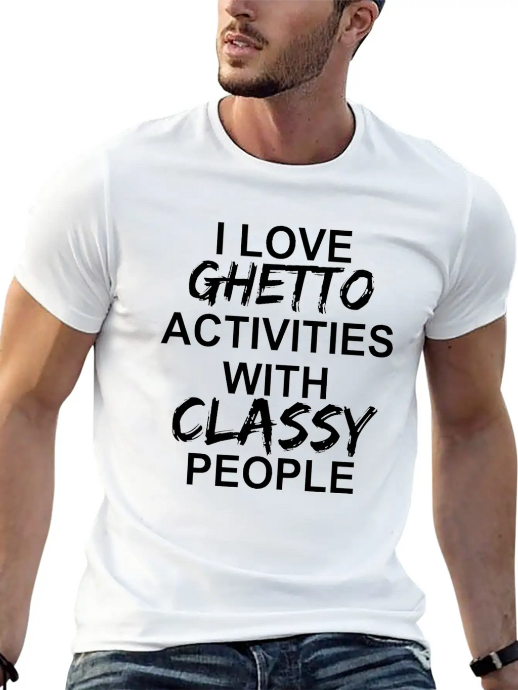 I Love Ghetto Activities W Classy People Apparel Timeless Short Sleeve Tee – Comfy And Minimalist Design