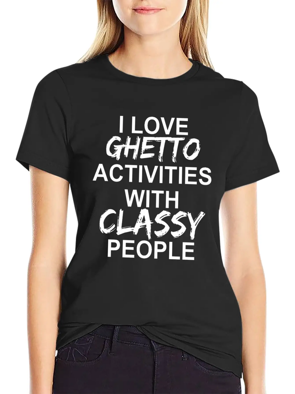 I Love Ghetto Activities W Classy People Apparel Timeless Short Sleeve Tee – Comfy And Minimalist Design
