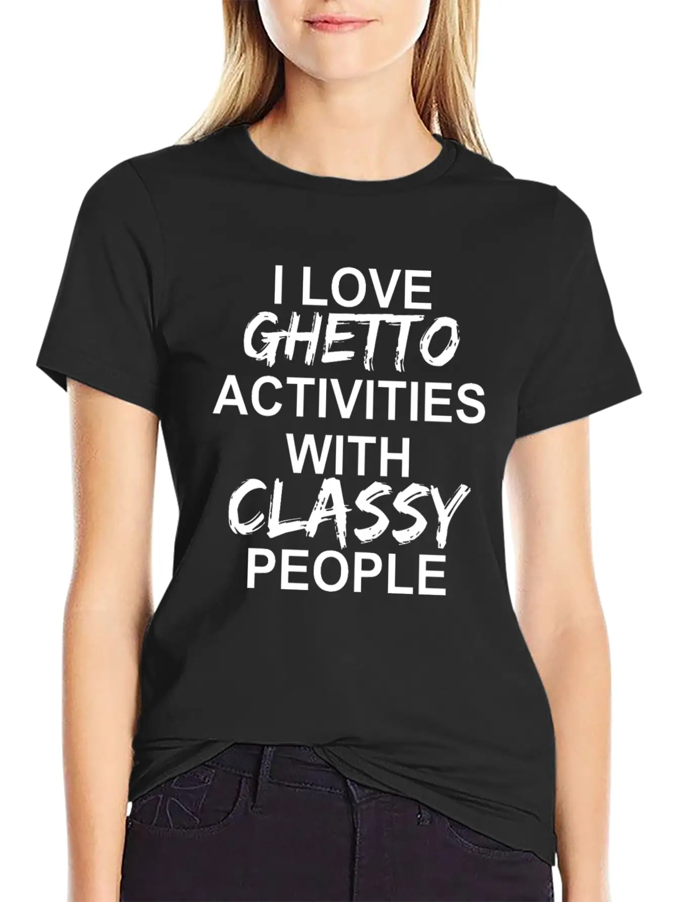I Love Ghetto Activities W Classy People Apparel Timeless Short Sleeve Tee – Comfy And Minimalist Design