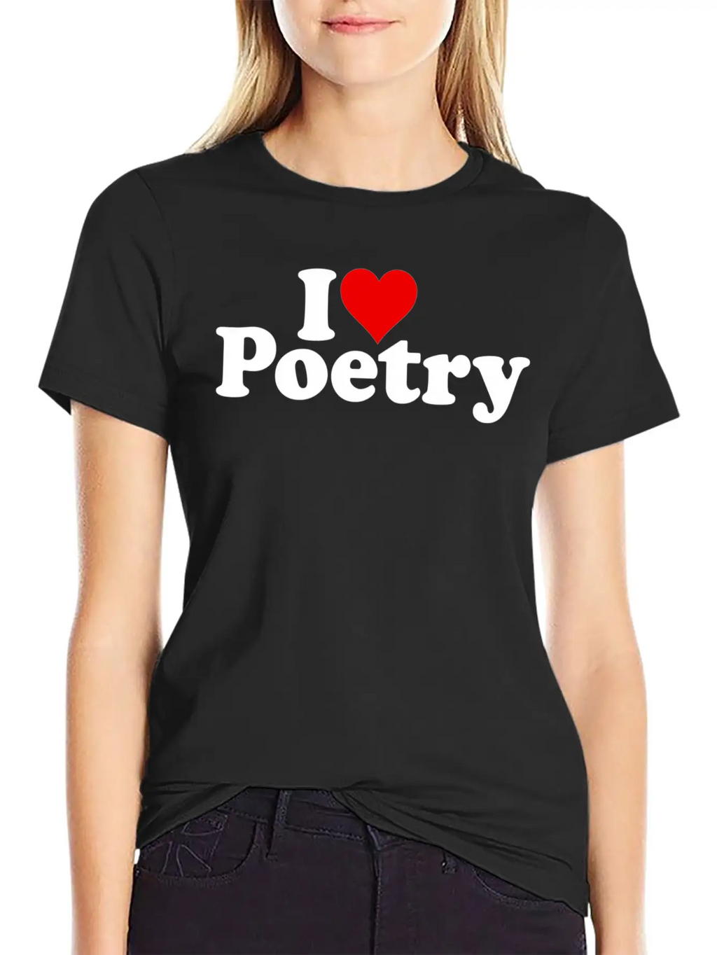 I Love He Poetry Classic Cotton Tee – Unisex Comfort For Any Season