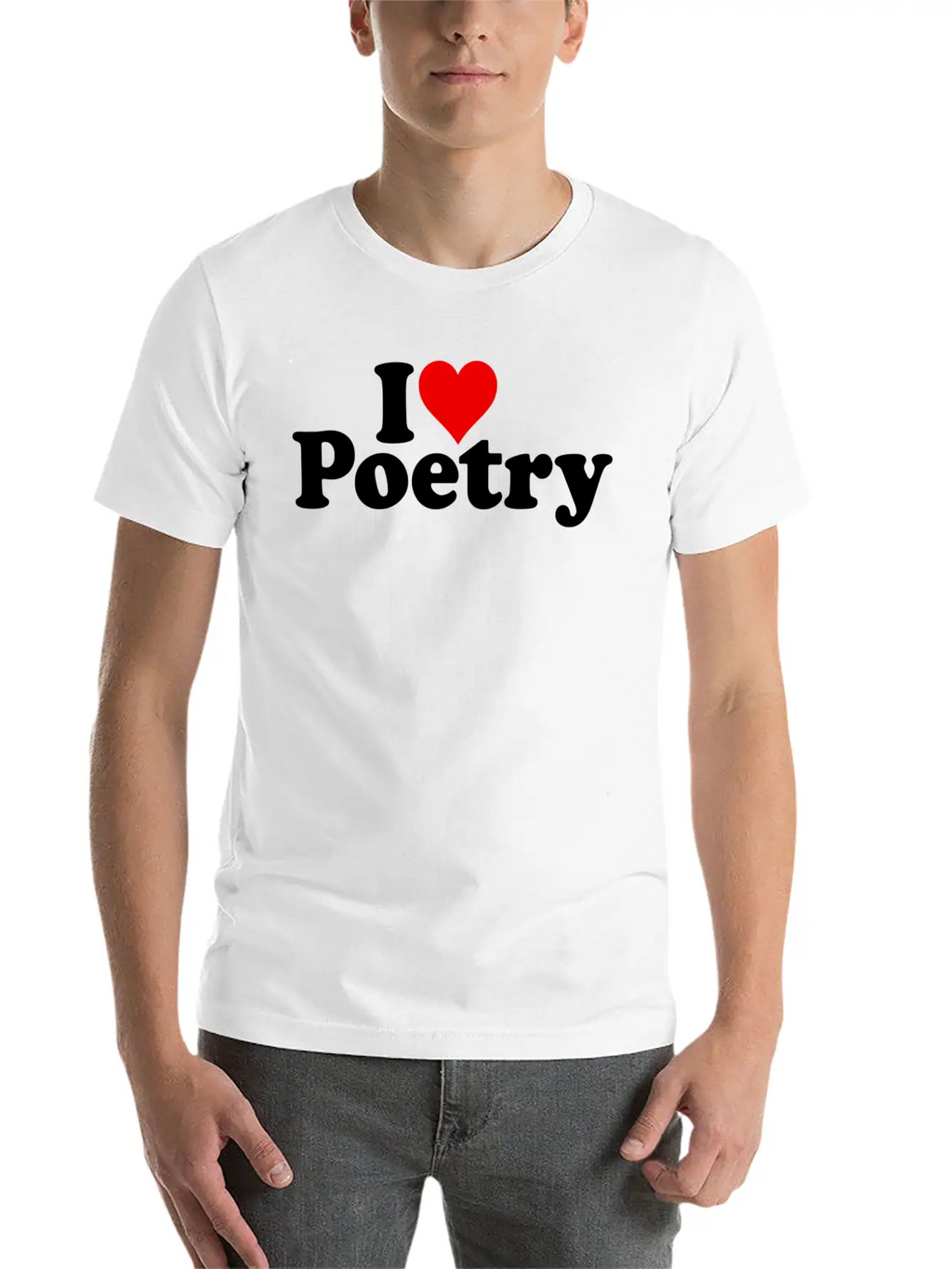 I Love He Poetry Classic Cotton Tee – Unisex Comfort For Any Season