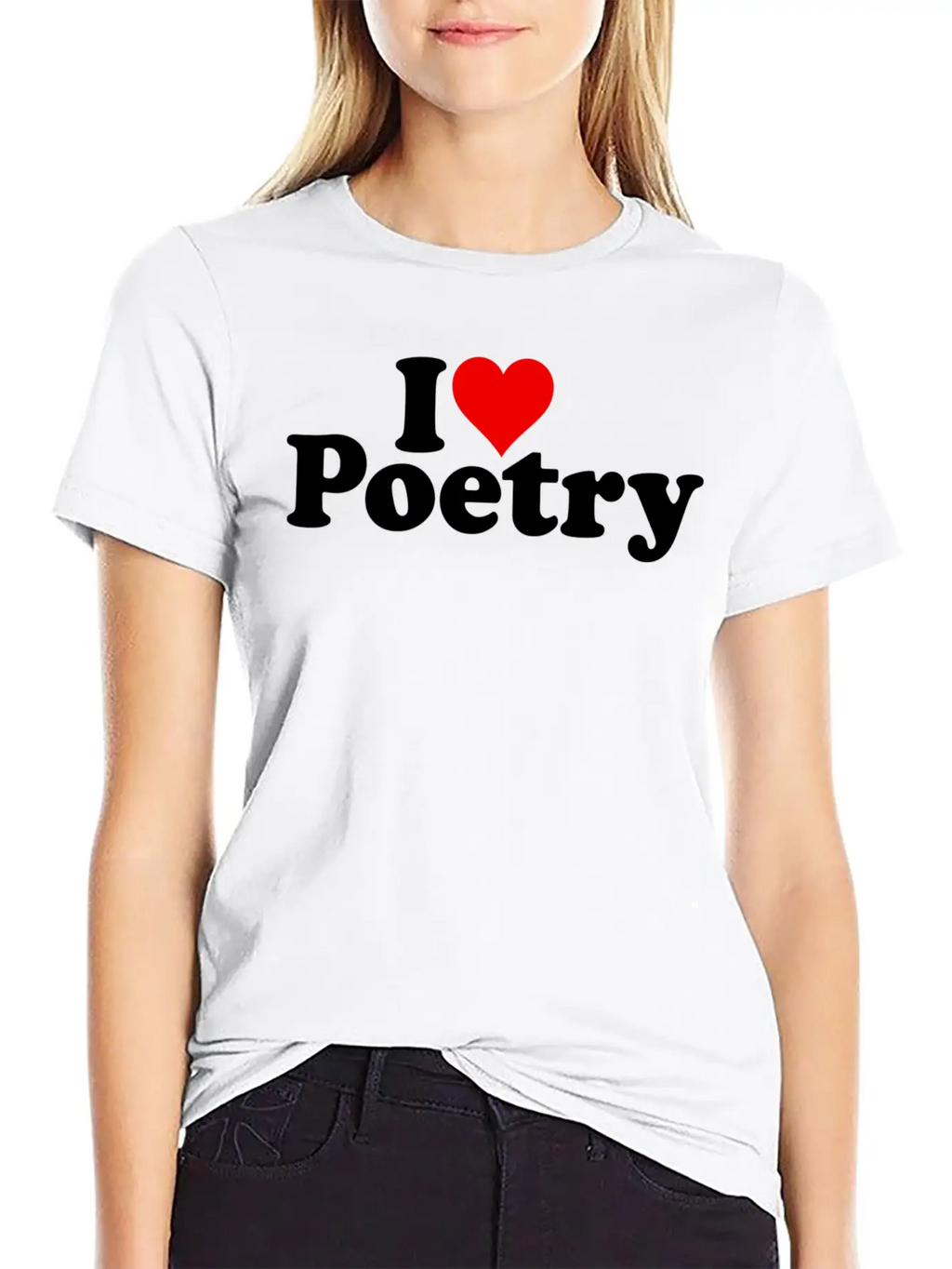 I Love He Poetry Classic Cotton Tee – Unisex Comfort For Any Season