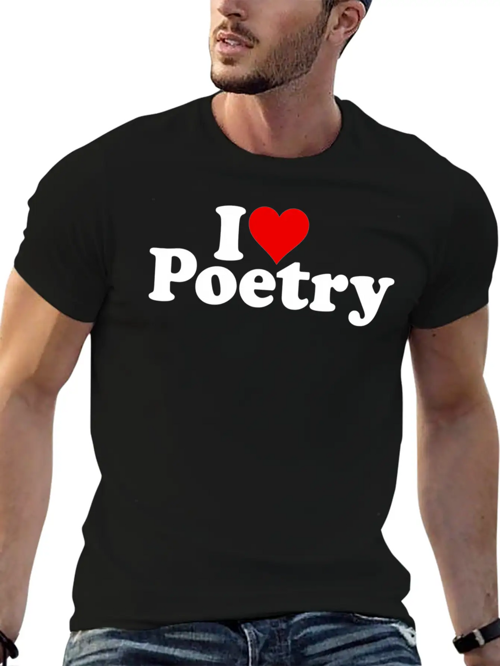 I Love He Poetry Classic Cotton Tee – Unisex Comfort For Any Season