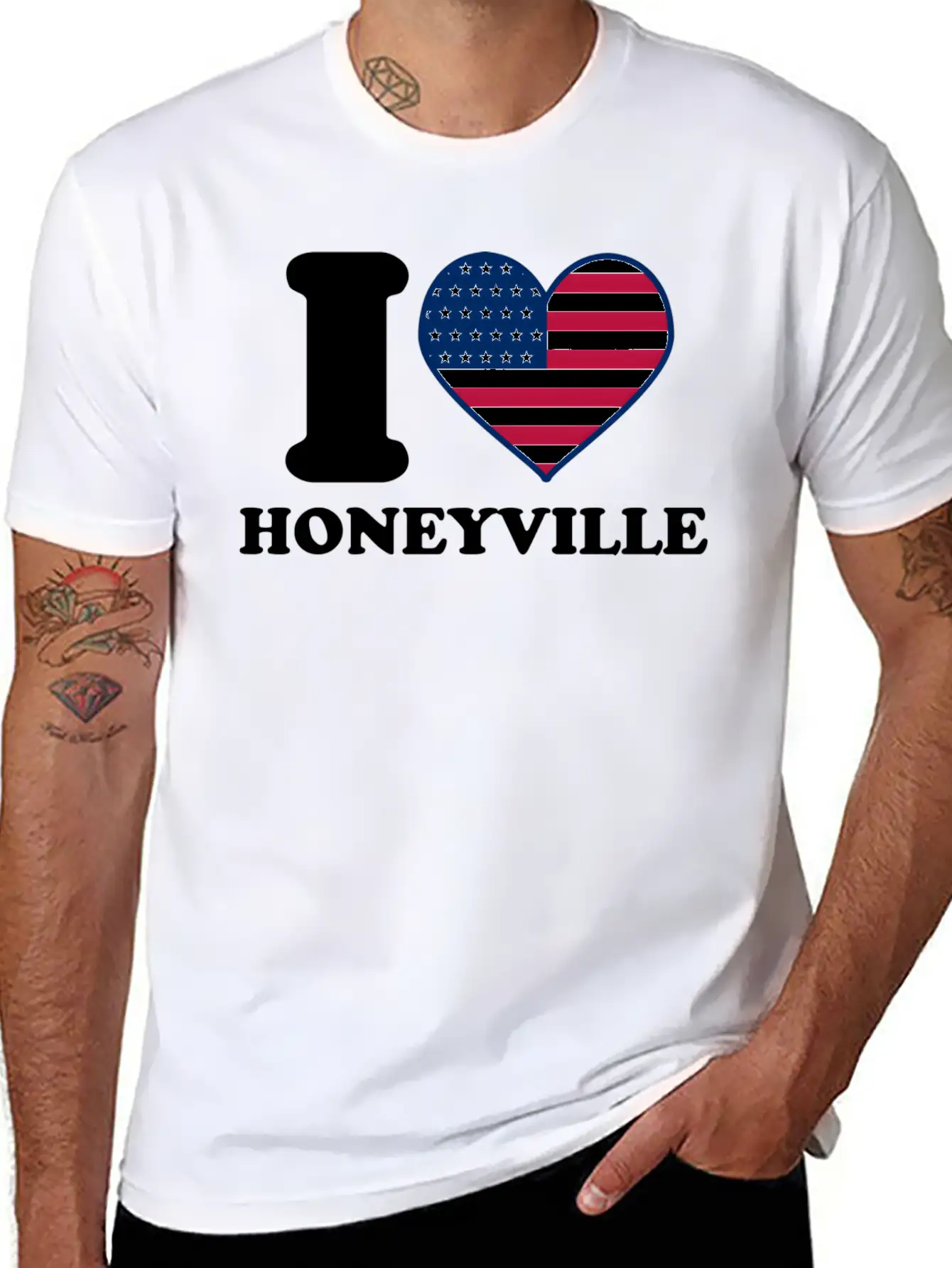 I Love Honeyville I He Honeyville Classic Cotton Tee – Unisex Comfort For Any Season