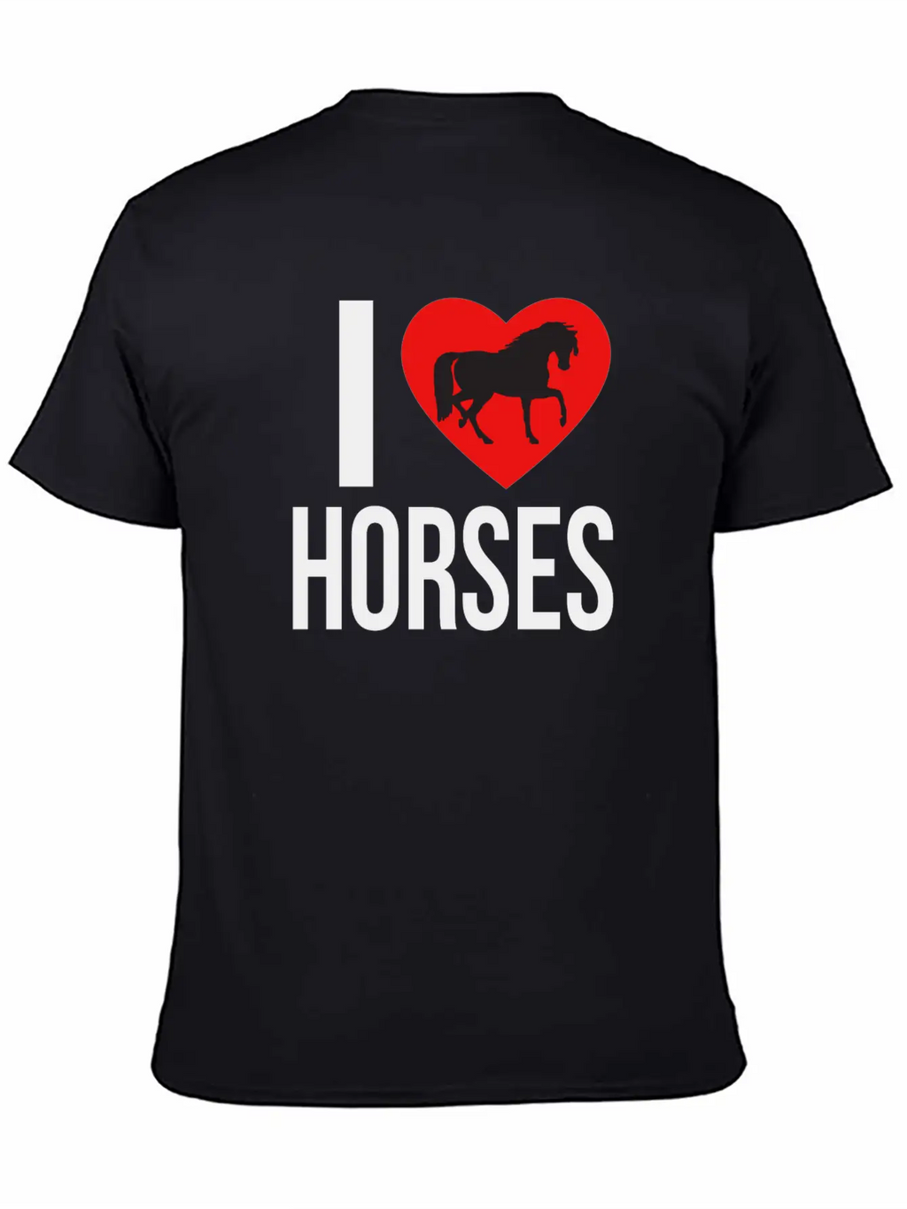 I LOVE HORSES Classic Cotton Tee – Unisex Comfort For Any Season