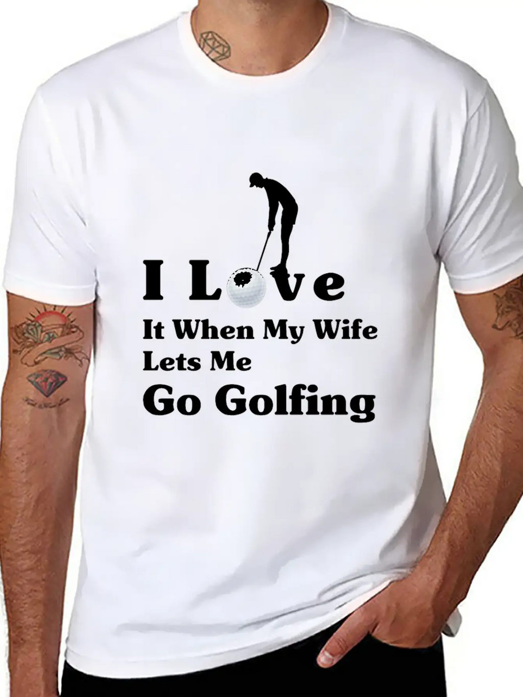 I Love It When My Wife Lets Me Go Golfing Essential Cotton Tee For Daily Outfits – Unisex Style