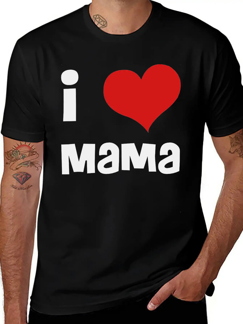 I Love Mama Breathable Soft Cotton T-Shirt – Timeless Casual Look