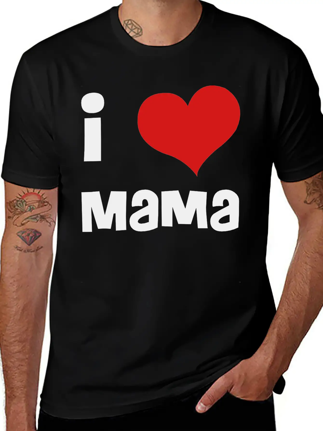 I Love Mama Breathable Soft Cotton T-Shirt – Timeless Casual Look