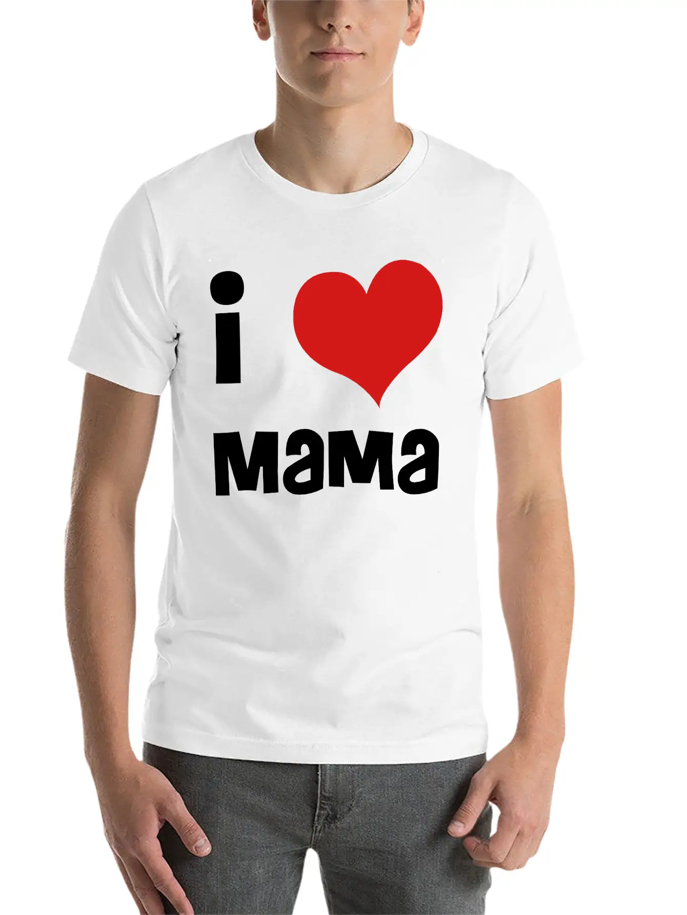 I Love Mama Breathable Soft Cotton T-Shirt – Timeless Casual Look
