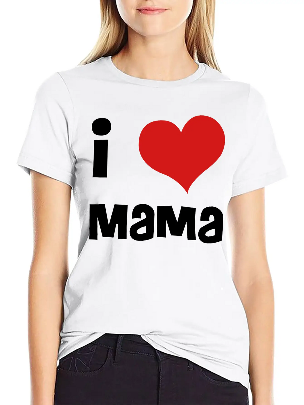I Love Mama Breathable Soft Cotton T-Shirt – Timeless Casual Look