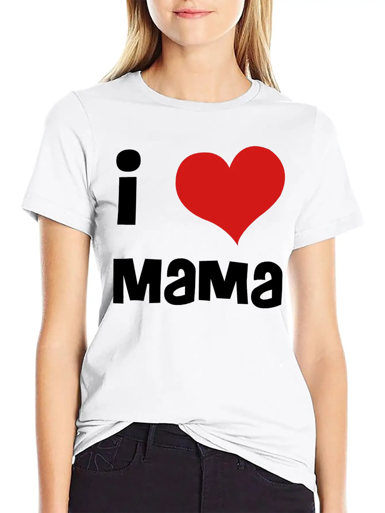 I Love Mama Breathable Soft Cotton T-Shirt – Timeless Casual Look